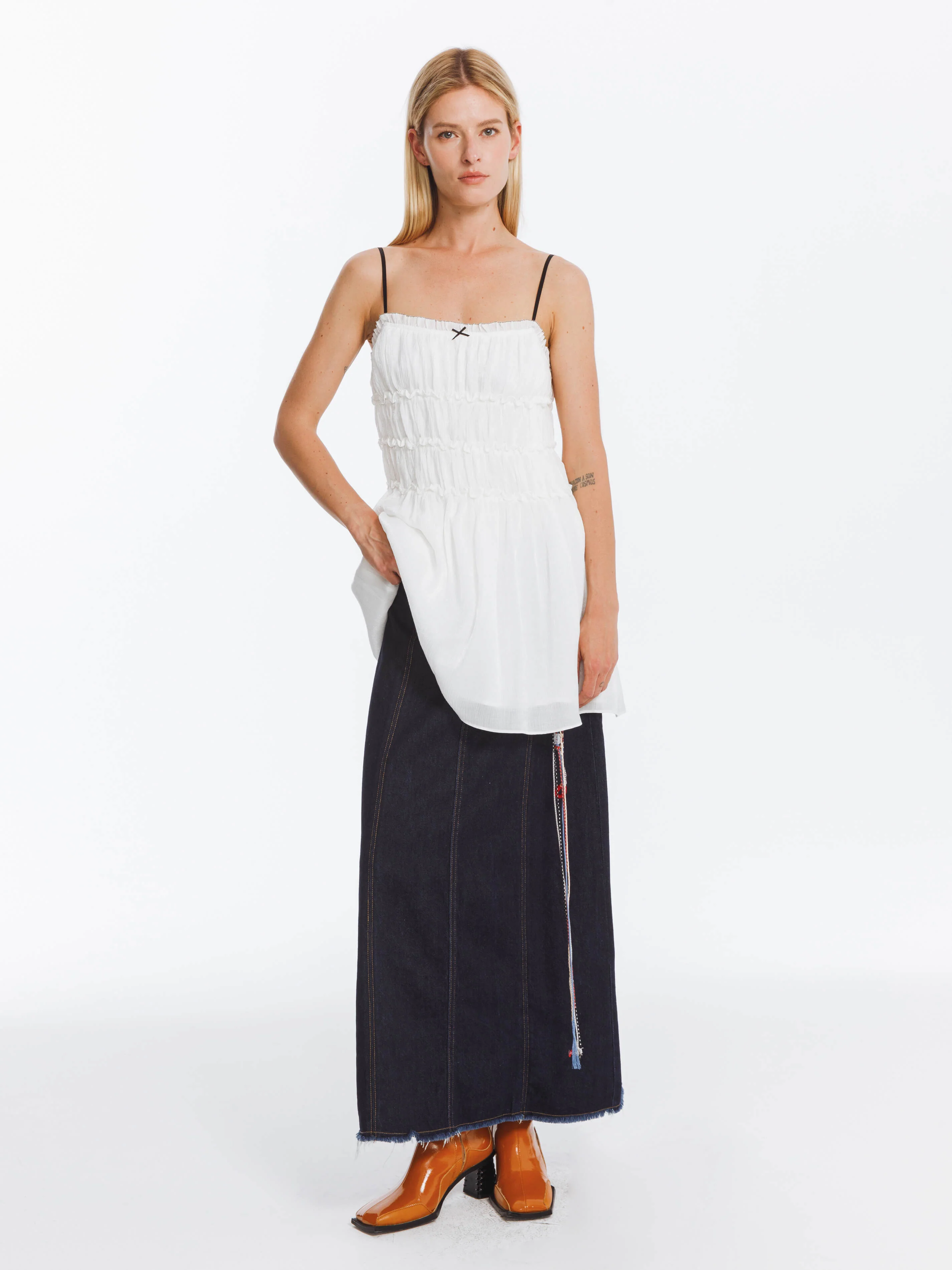 Fit Lace Pleated Sling Dress - Image 5