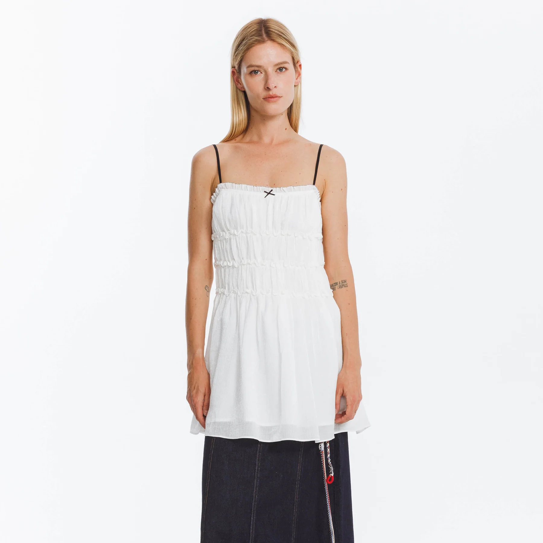 Fit Lace Pleated Sling Dress - Image 6
