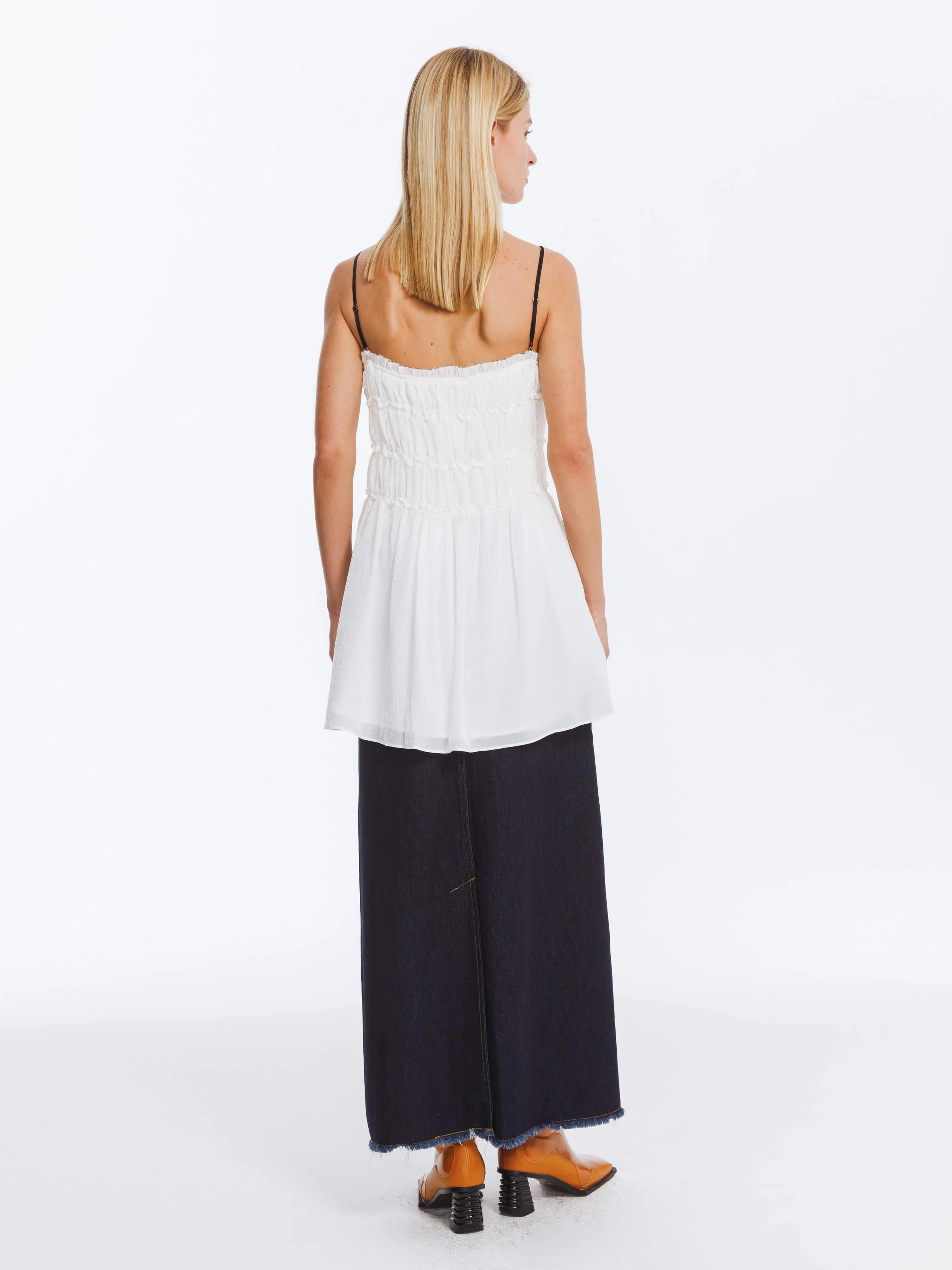 Fit Lace Pleated Sling Dress - Image 7