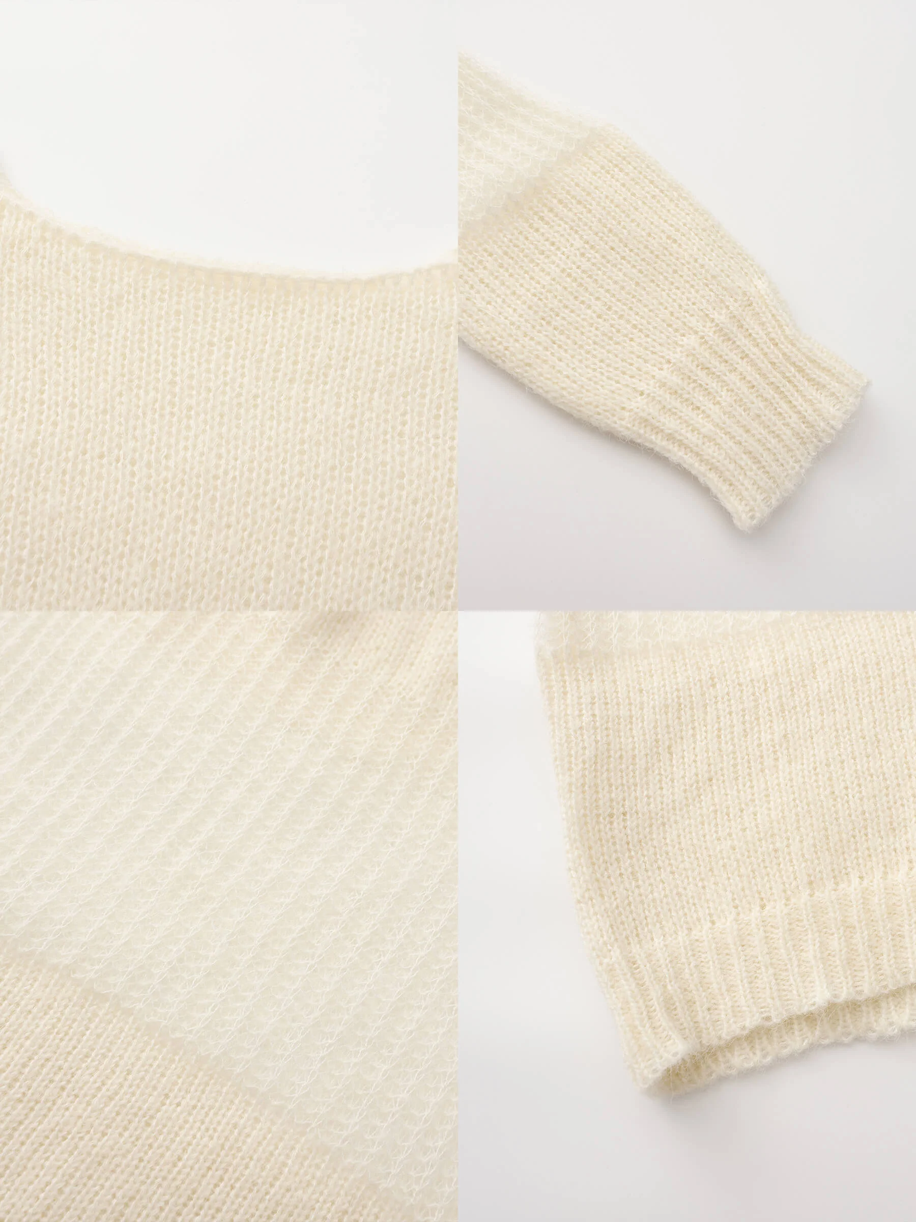 Off The Shoulder Stacked Long Sleeved Sweater - Image 19