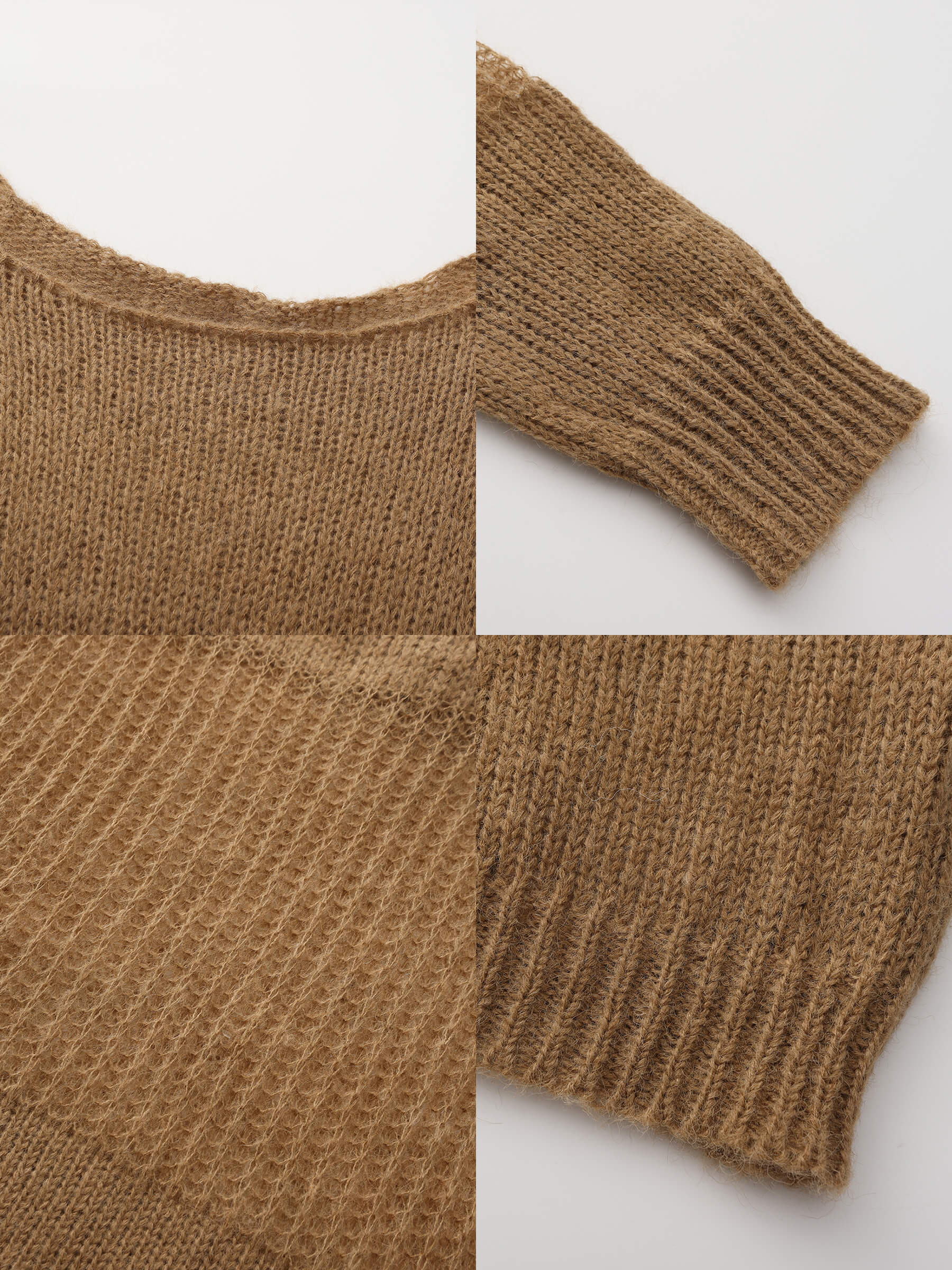 Off The Shoulder Stacked Long Sleeved Sweater - Image 20