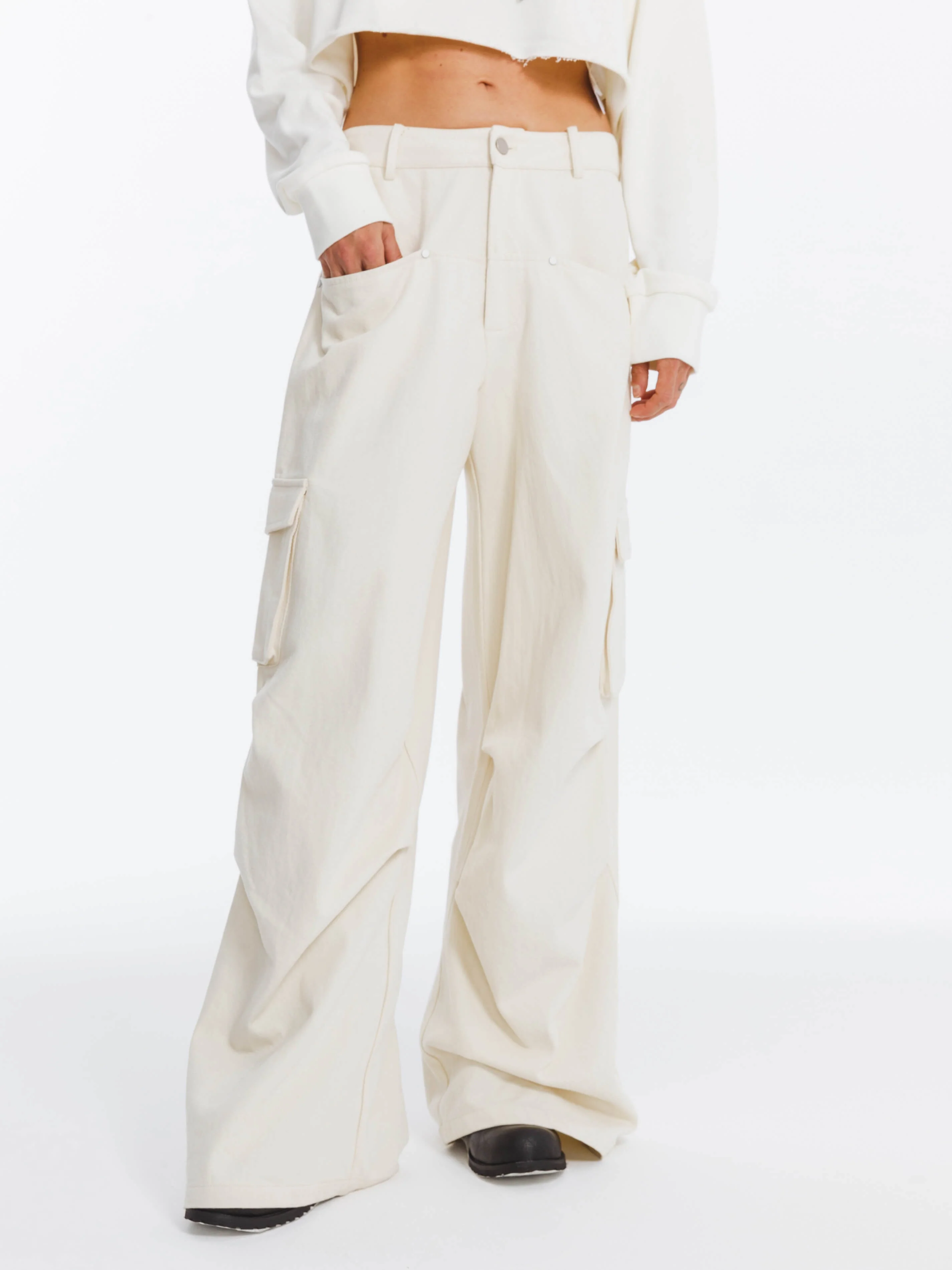 Pure Cotton Twill Cargo Trousers - Image 10