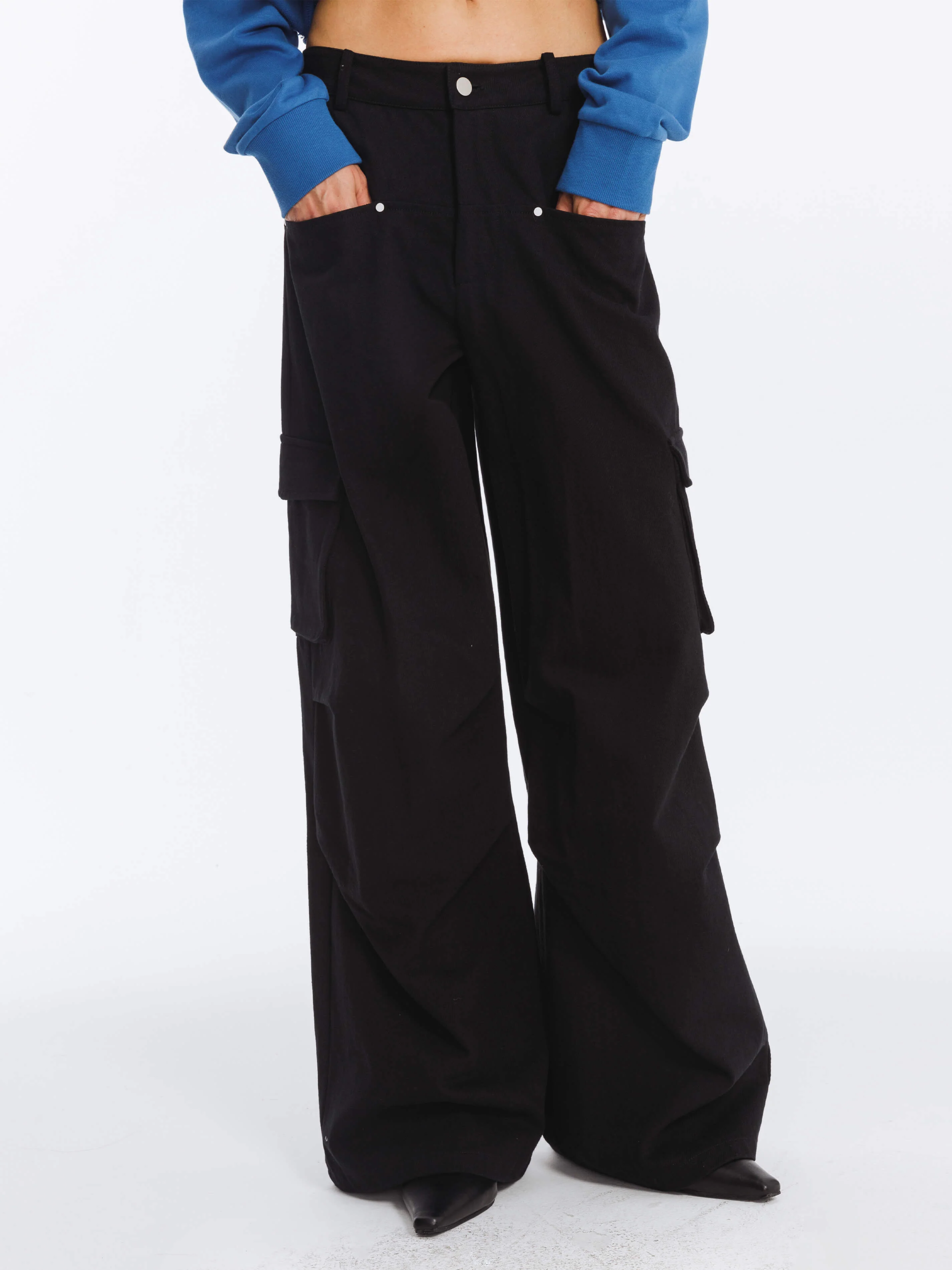 Pure Cotton Twill Cargo Trousers - Image 2