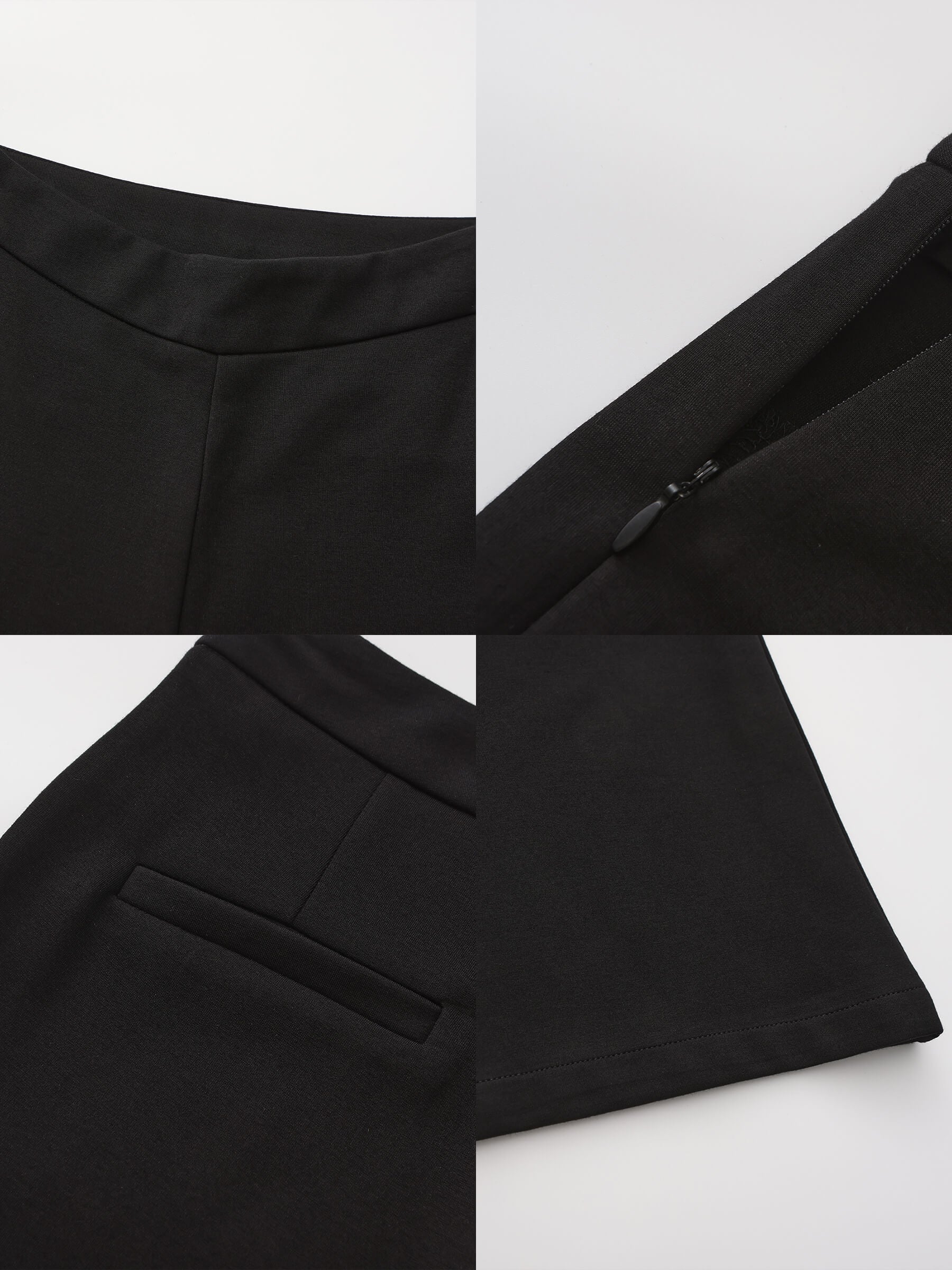 High Waisted Flared High Elastic Trousers - Image 10