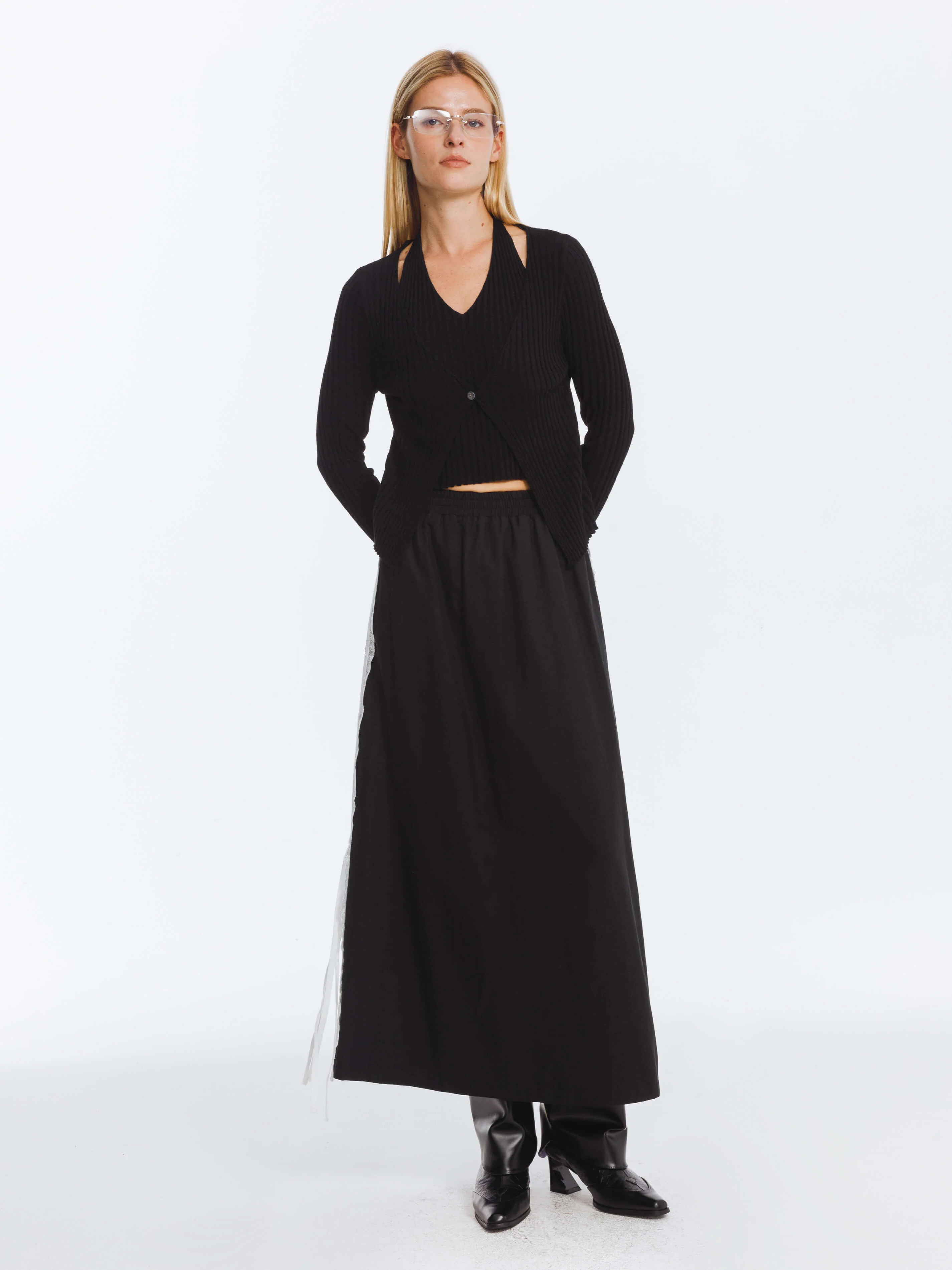 Cotton Skirt with Lace Trim - Image 5