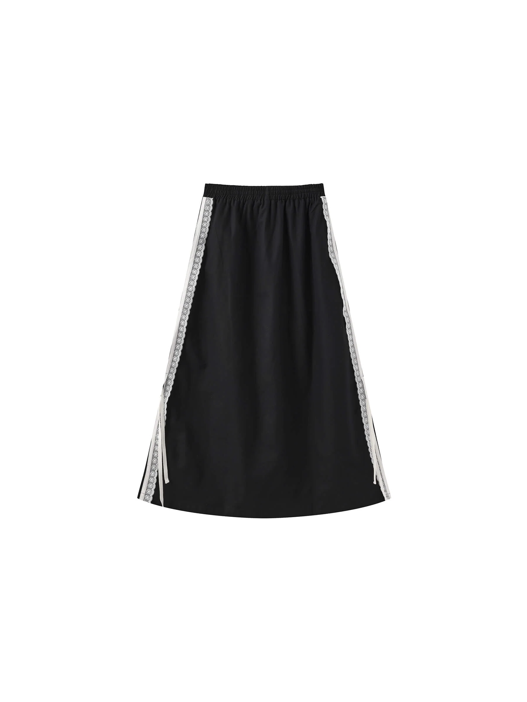 Cotton Skirt with Lace Trim - Image 8