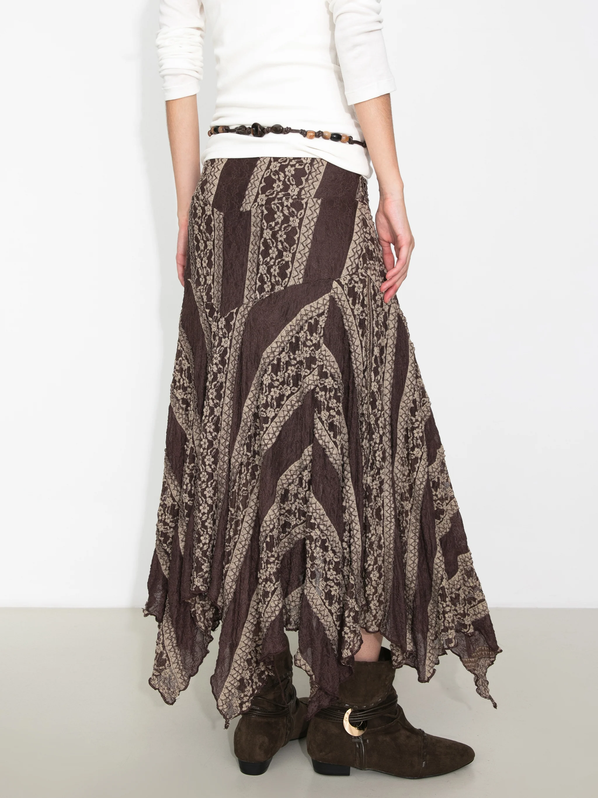Chiffon Knit Asymmetric Maxi Dress - Image 12