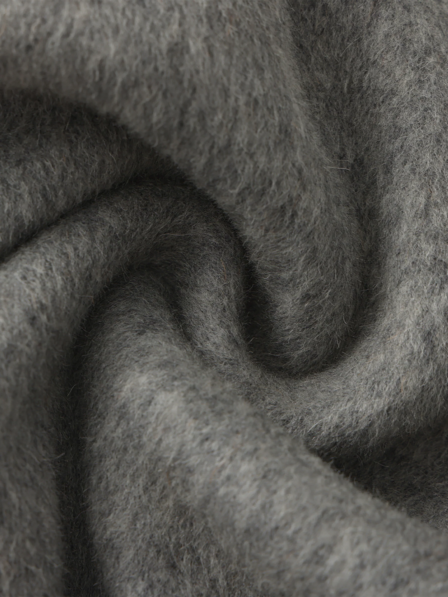 Cocoon Zip-Up Jacket with Raw Edge Cuffs - Image 10
