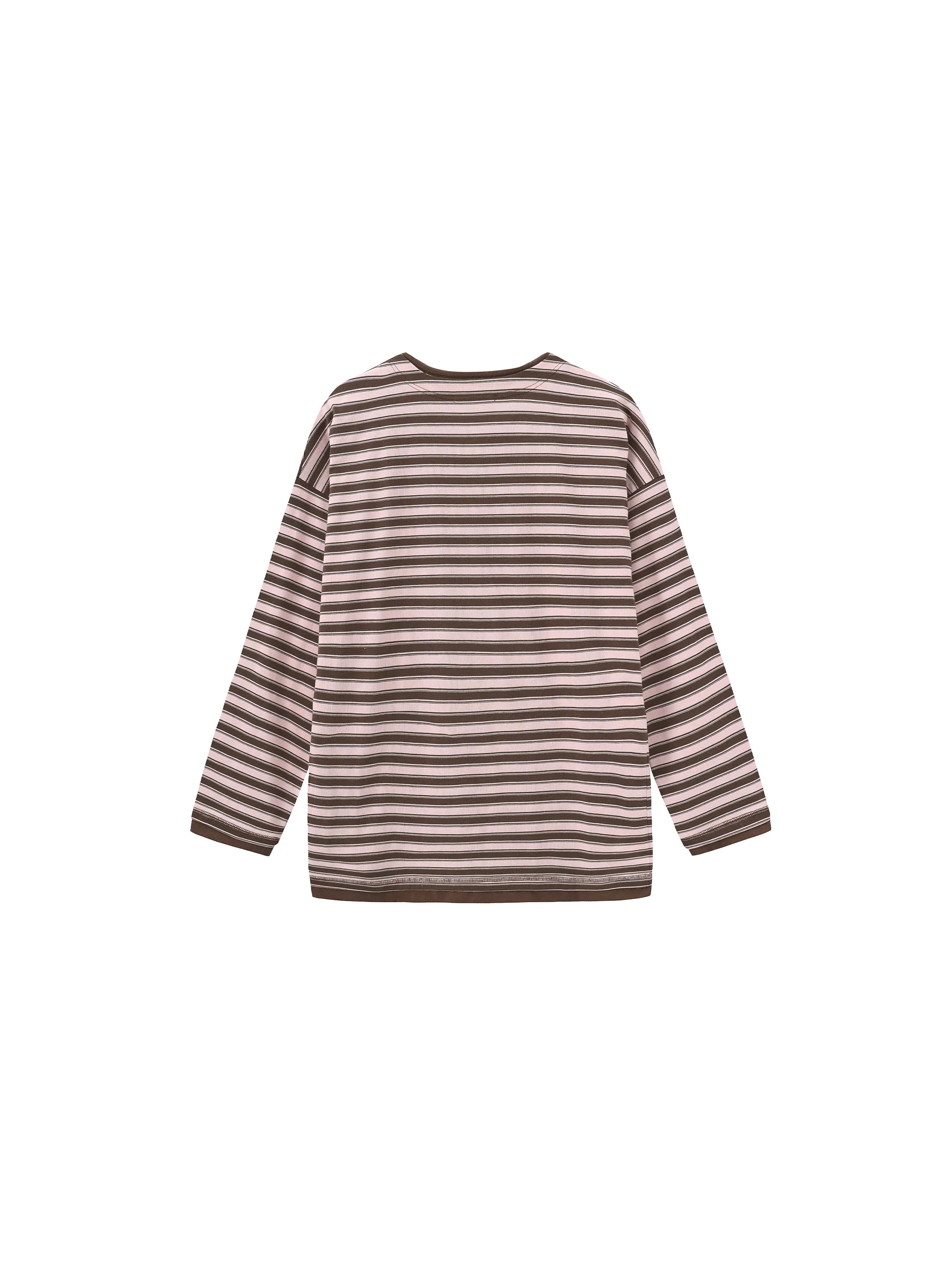 Contrast Stripe Oversized Long-Sleeve Top - Image 14
