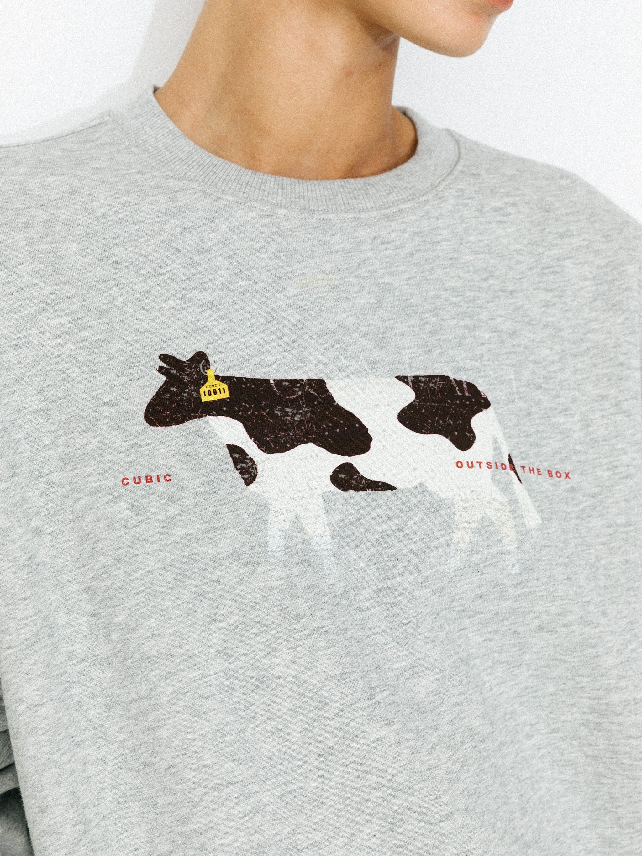 Cow Print Oversized Sweatshirt - Image 10