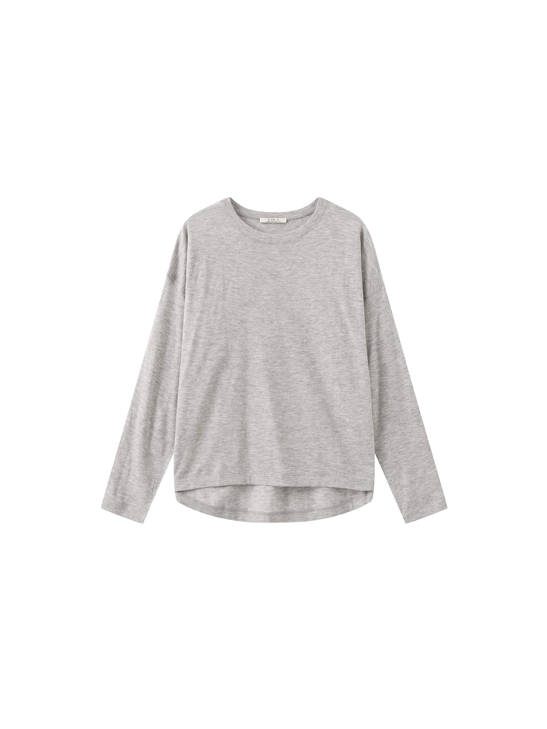 Crew Neck Long Sleeve Top with Wool Blend - Image 15