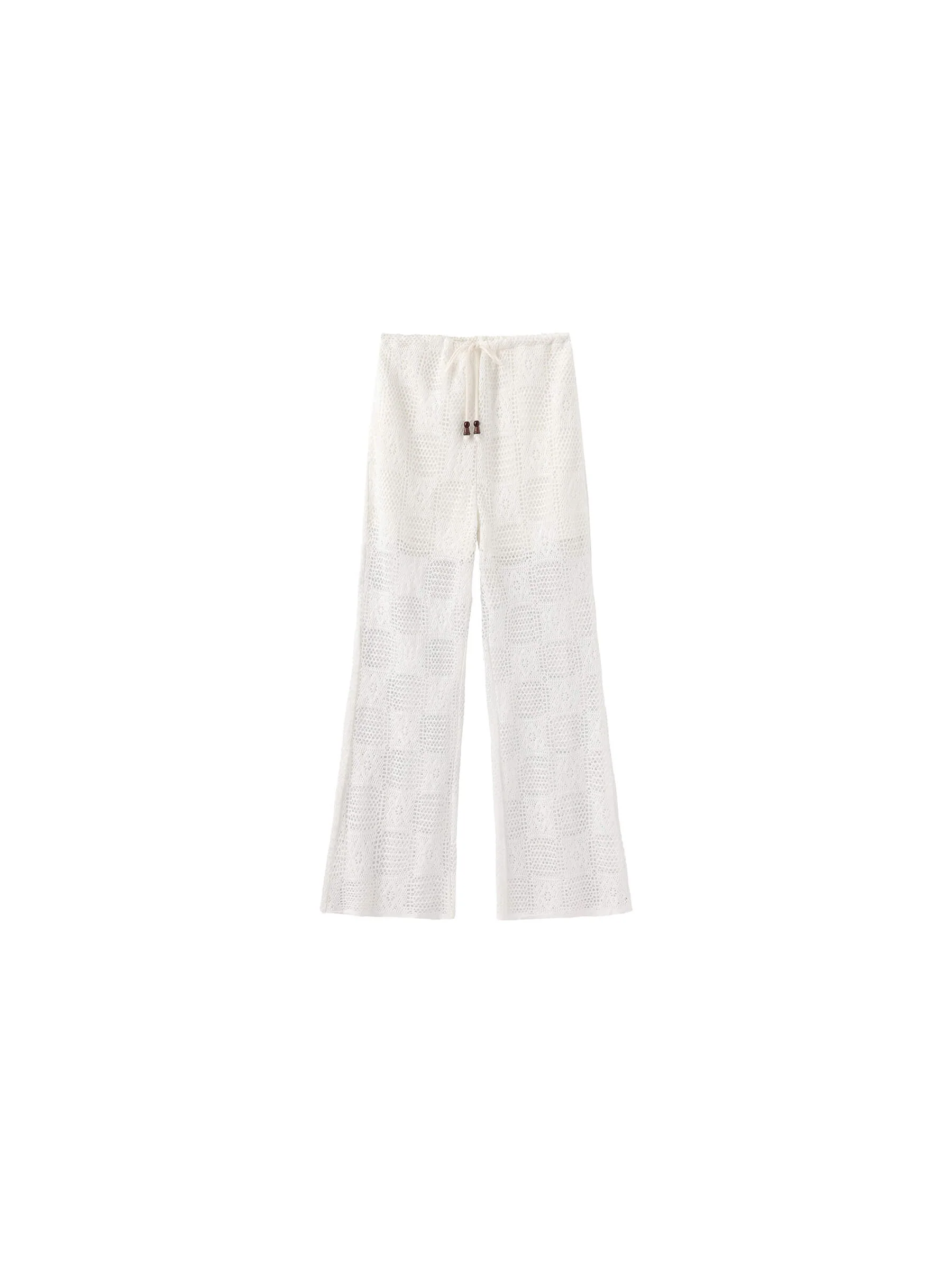 Crochet Knit Hollow-Out Trousers - Image 8