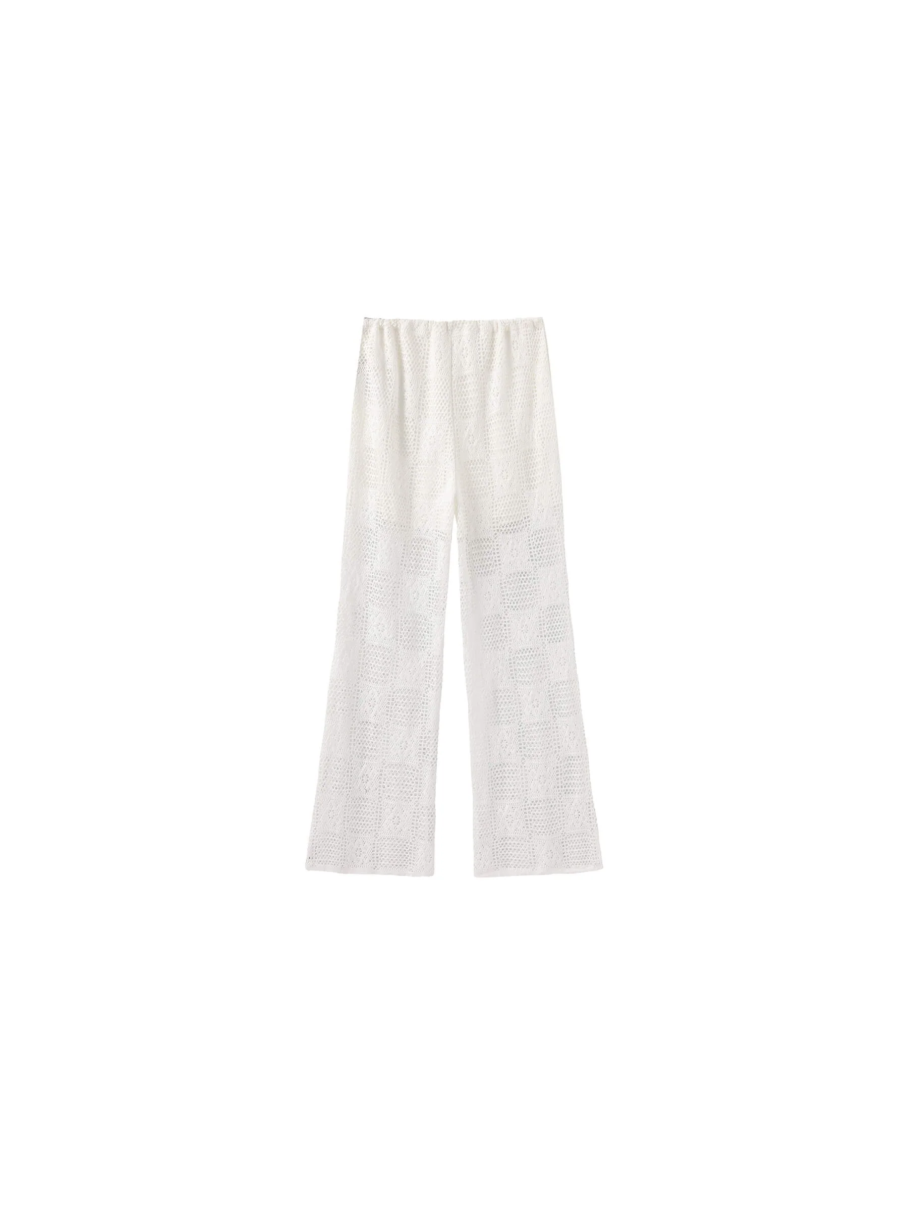 Crochet Knit Hollow-Out Trousers - Image 9