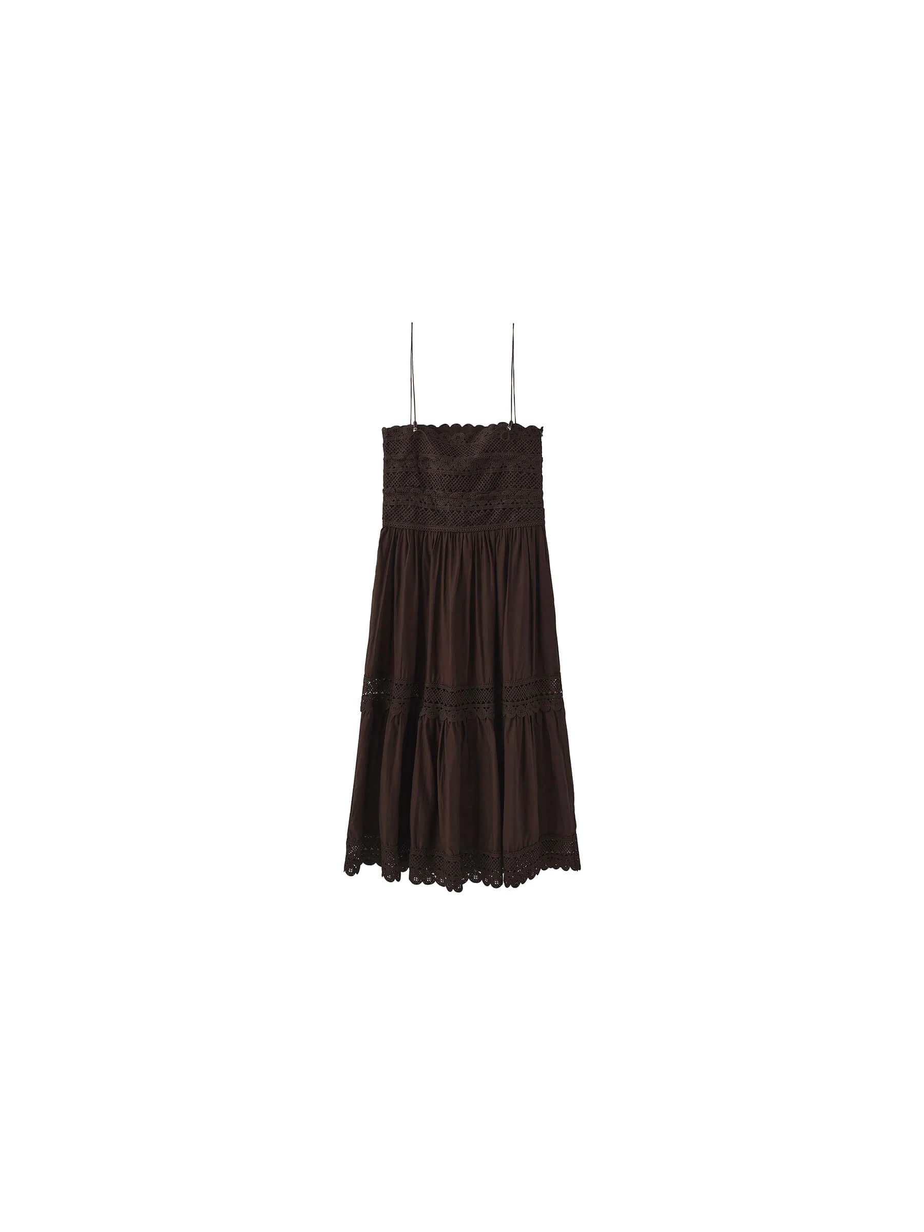 Crochet Lace Panelled Maxi Cami Dress - Image 16