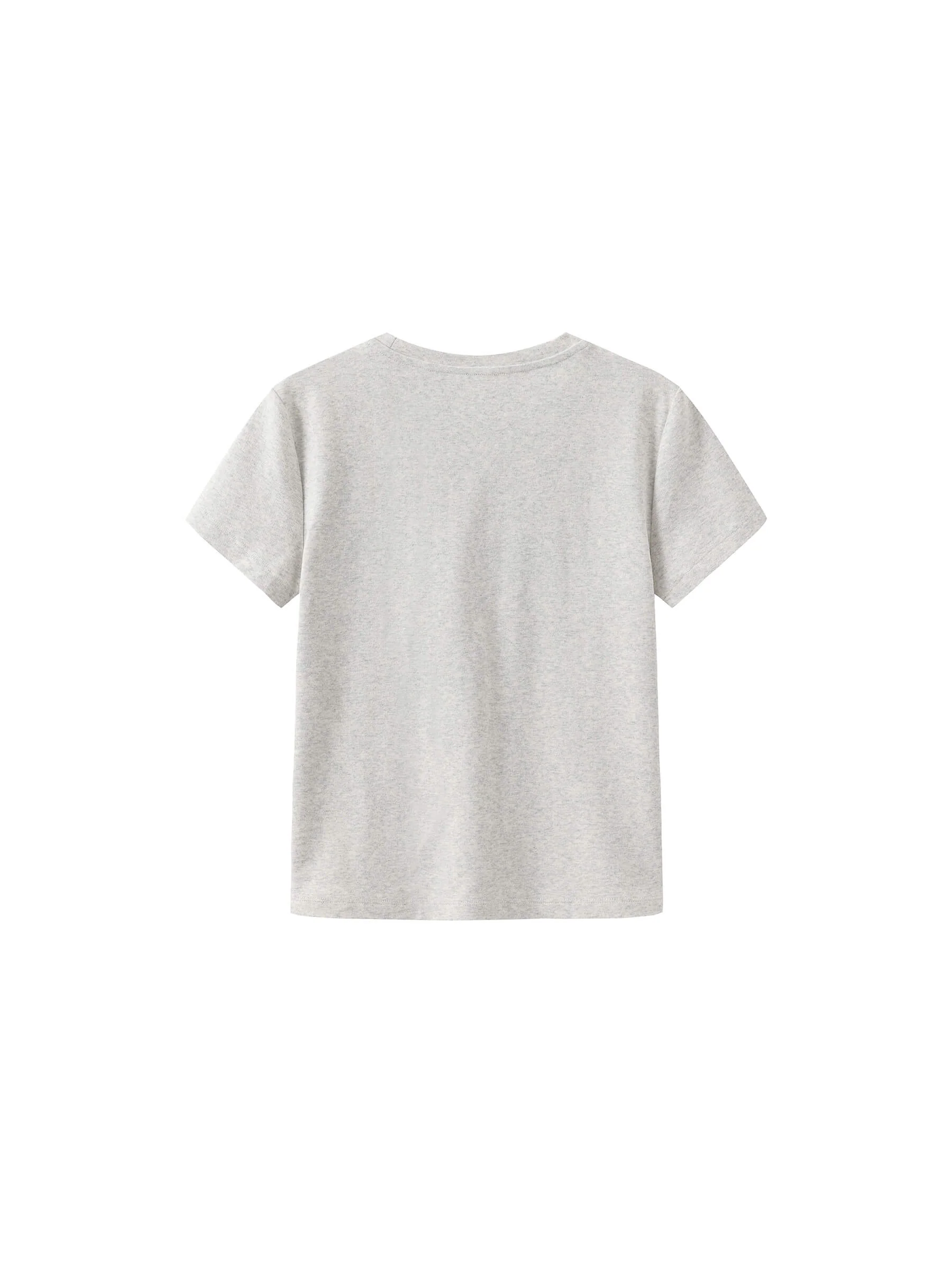 Cropped Letter Embroidered T-shirt - Image 18