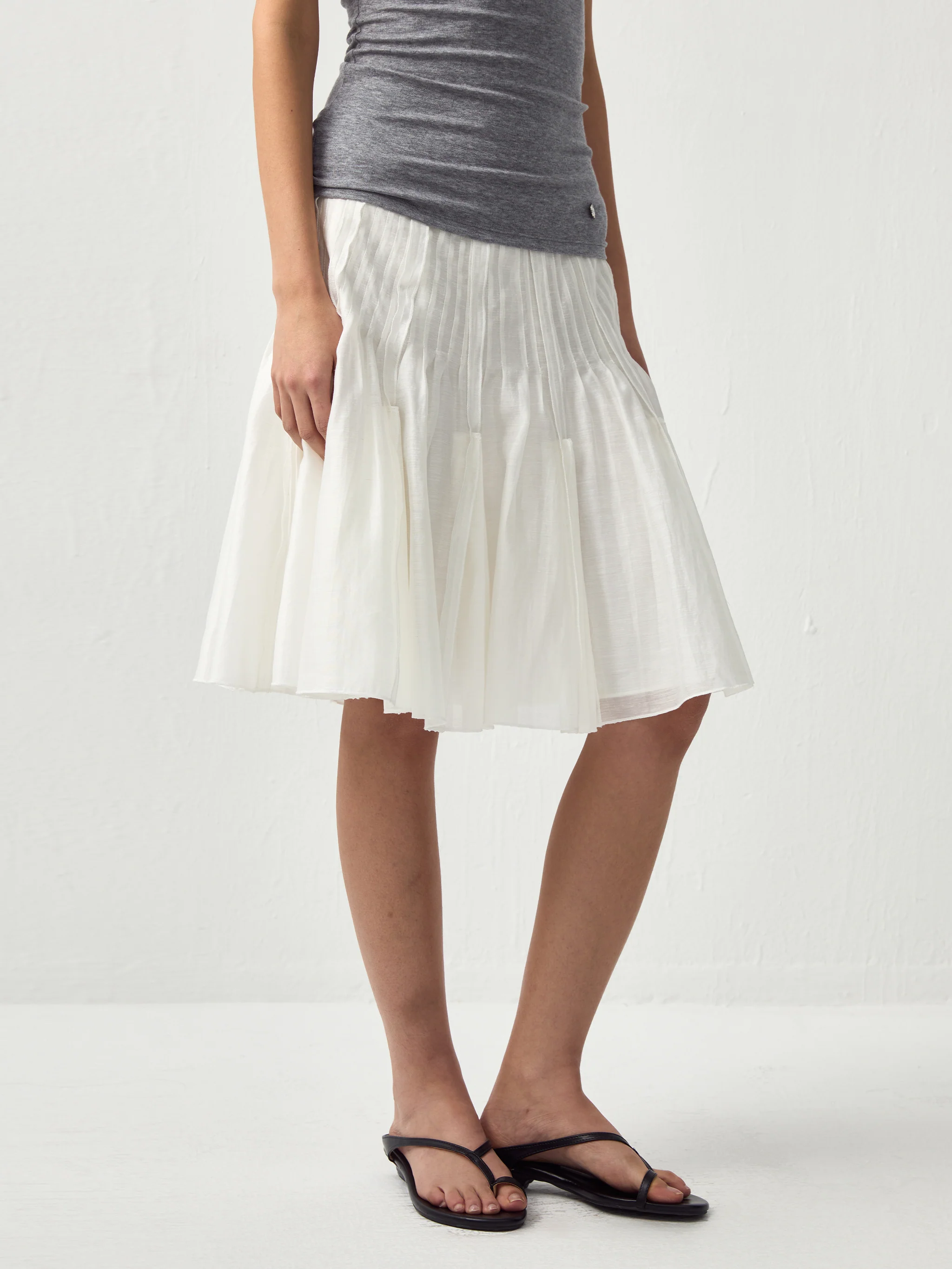 CUBIC Acetate Pleated Umbrella Skirt - Image 7