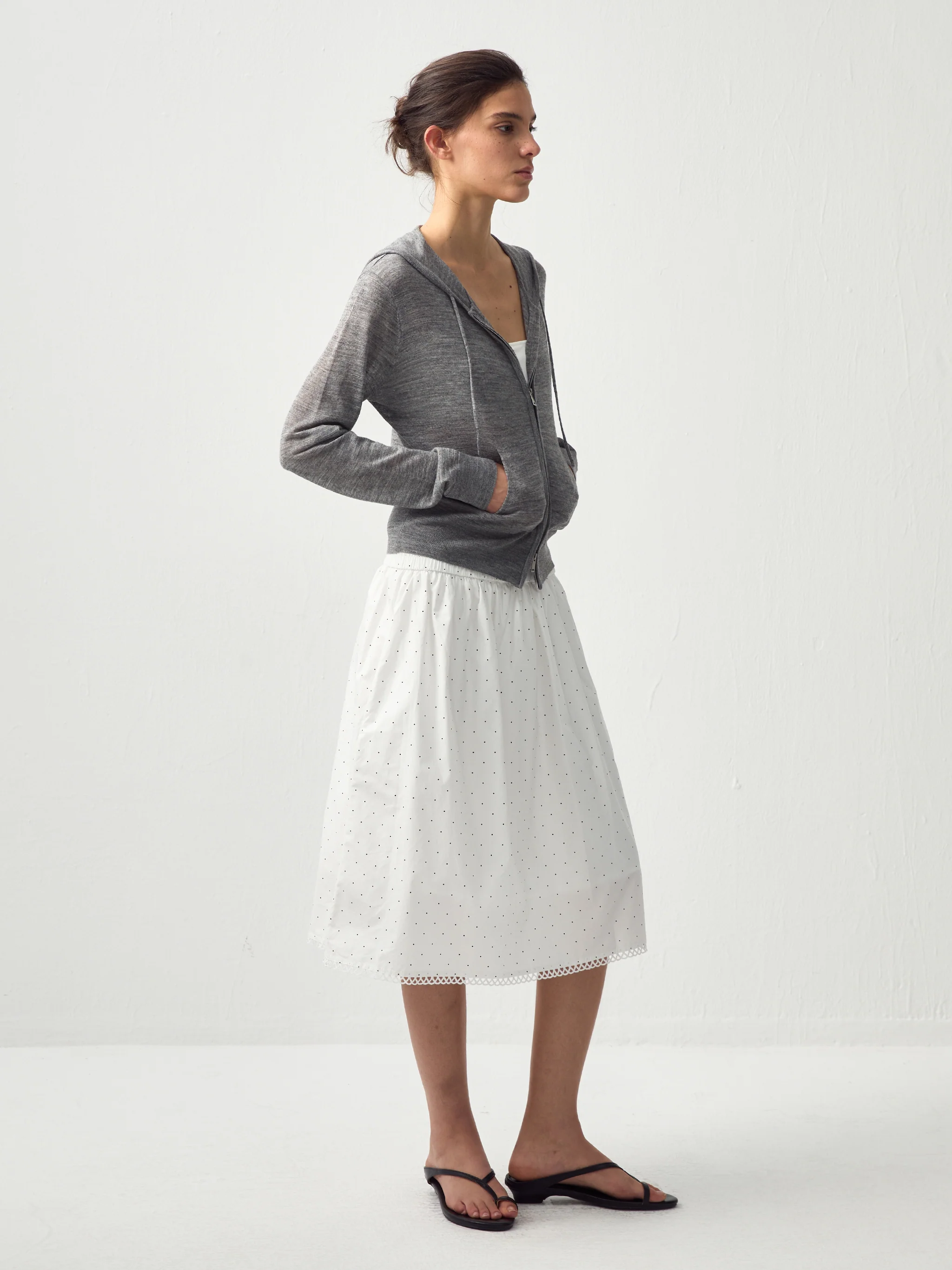 CUBIC Chic Polka Dot Lace Trim Skirt(Pre order: 7 days) - Image 5
