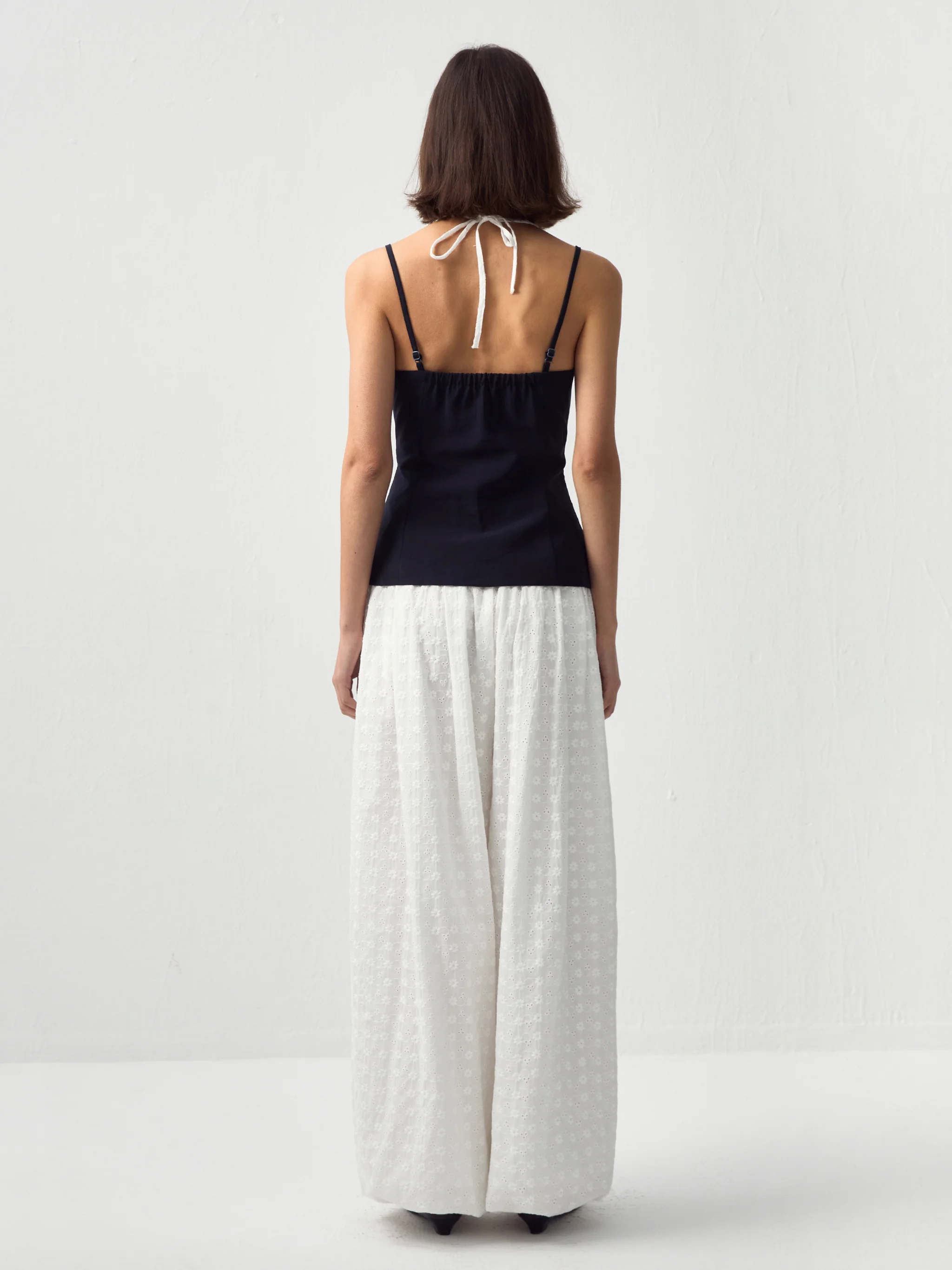 CUBIC Contrast Panel Deep V Knit Top - Image 6