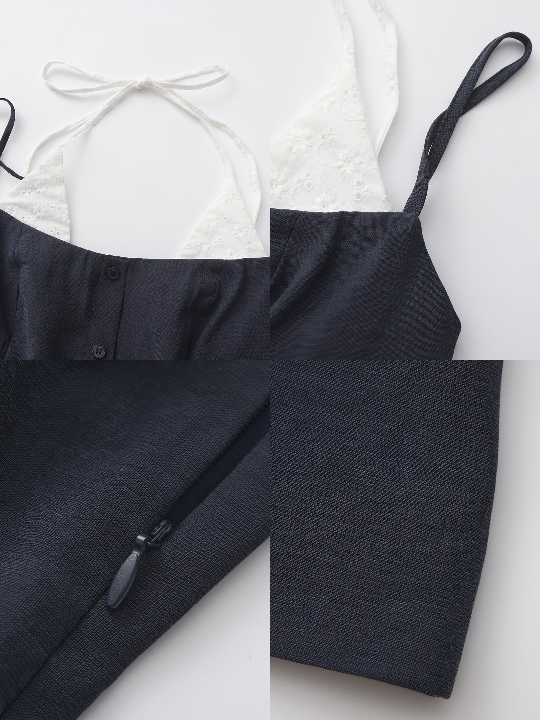 CUBIC Contrast Panel Deep V Knit Top - Image 9