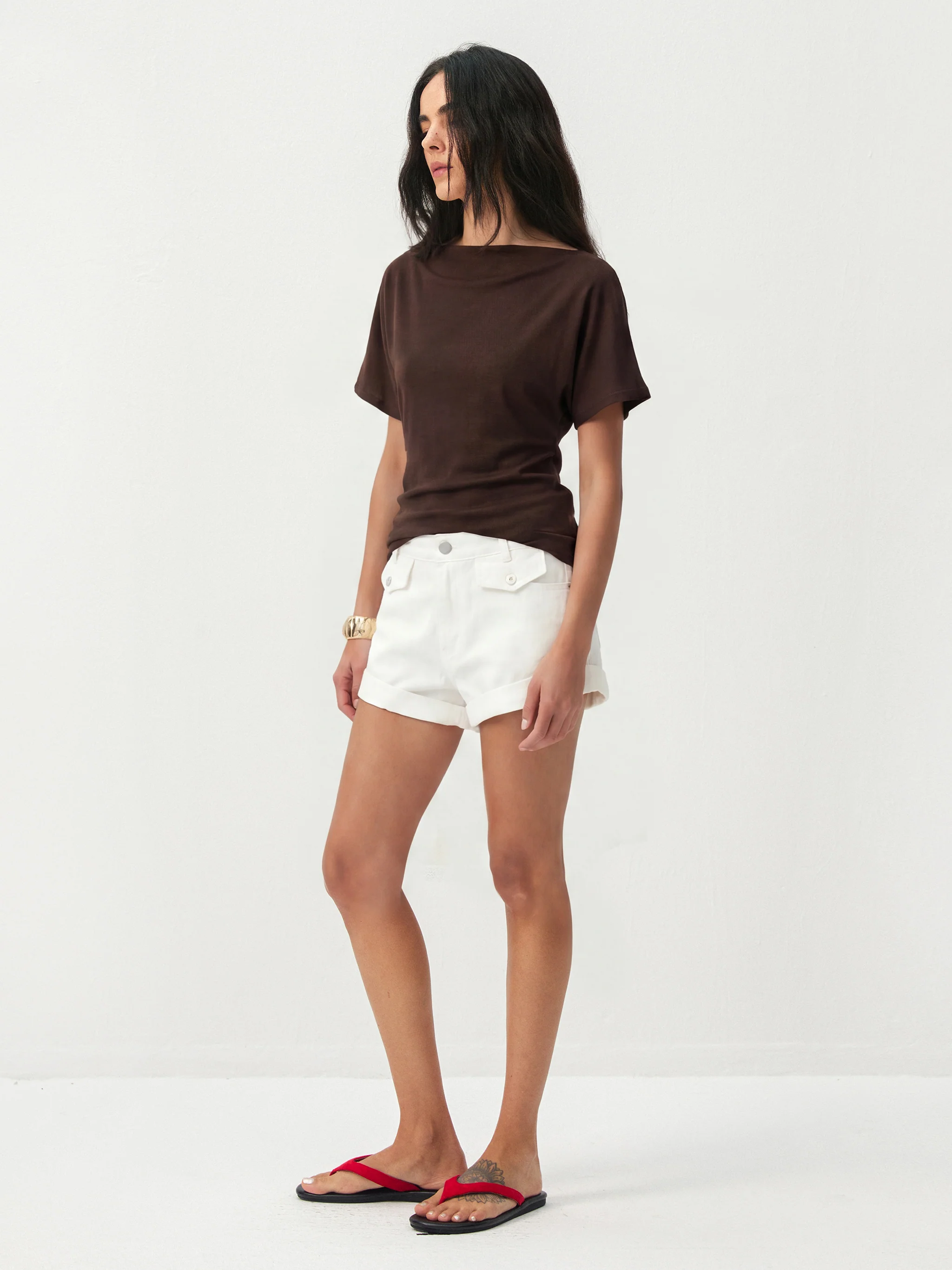 CUBIC Cotton-Blend Rolled-Cuff Utility Shorts - Image 10