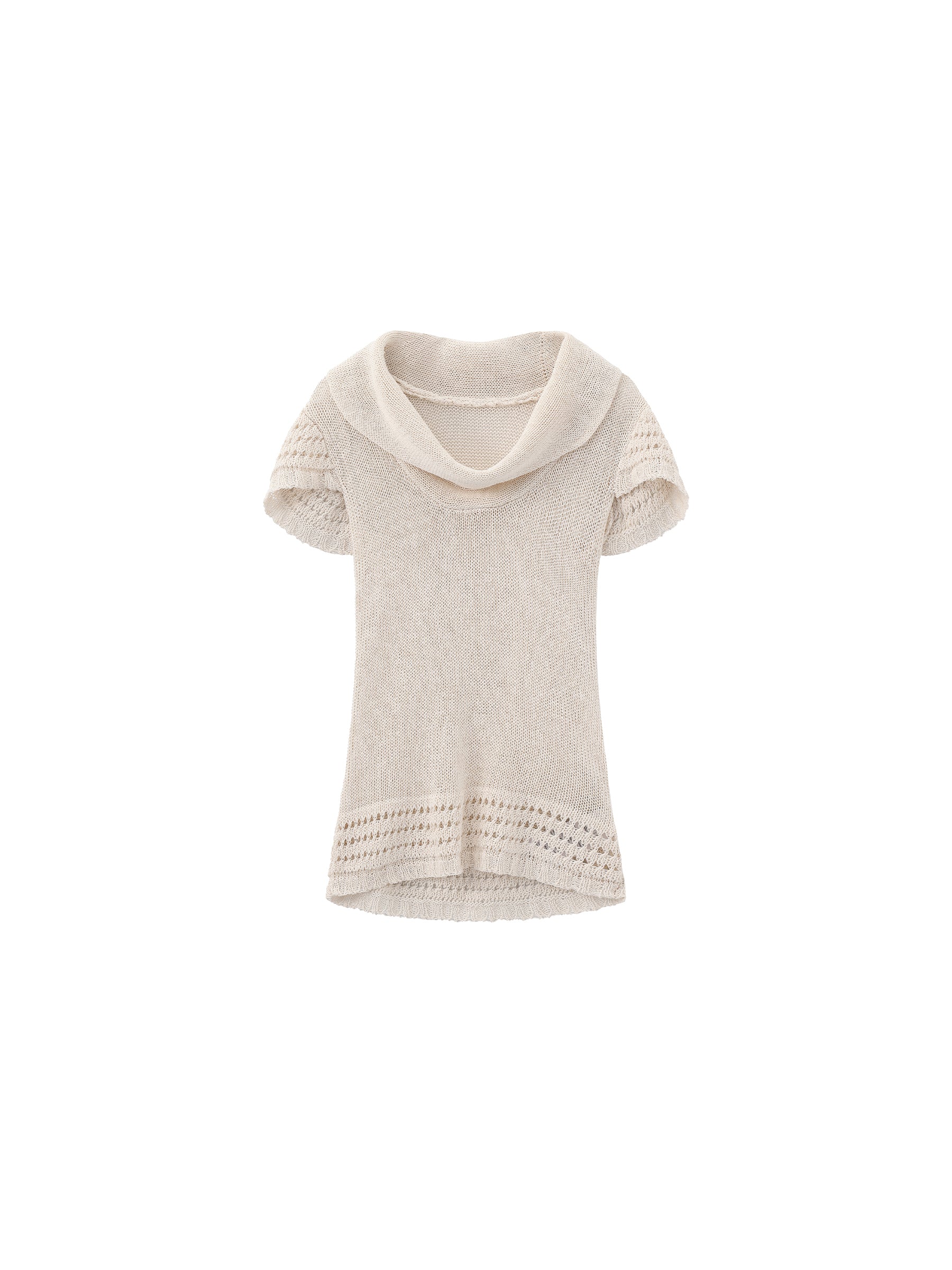 CUBIC Cowl Neck Sheer Knit Top - Image 7