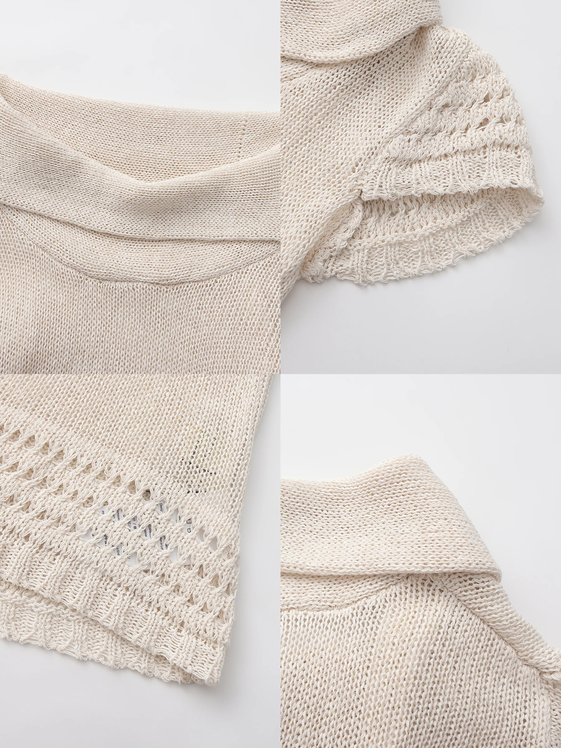 CUBIC Cowl Neck Sheer Knit Top - Image 9