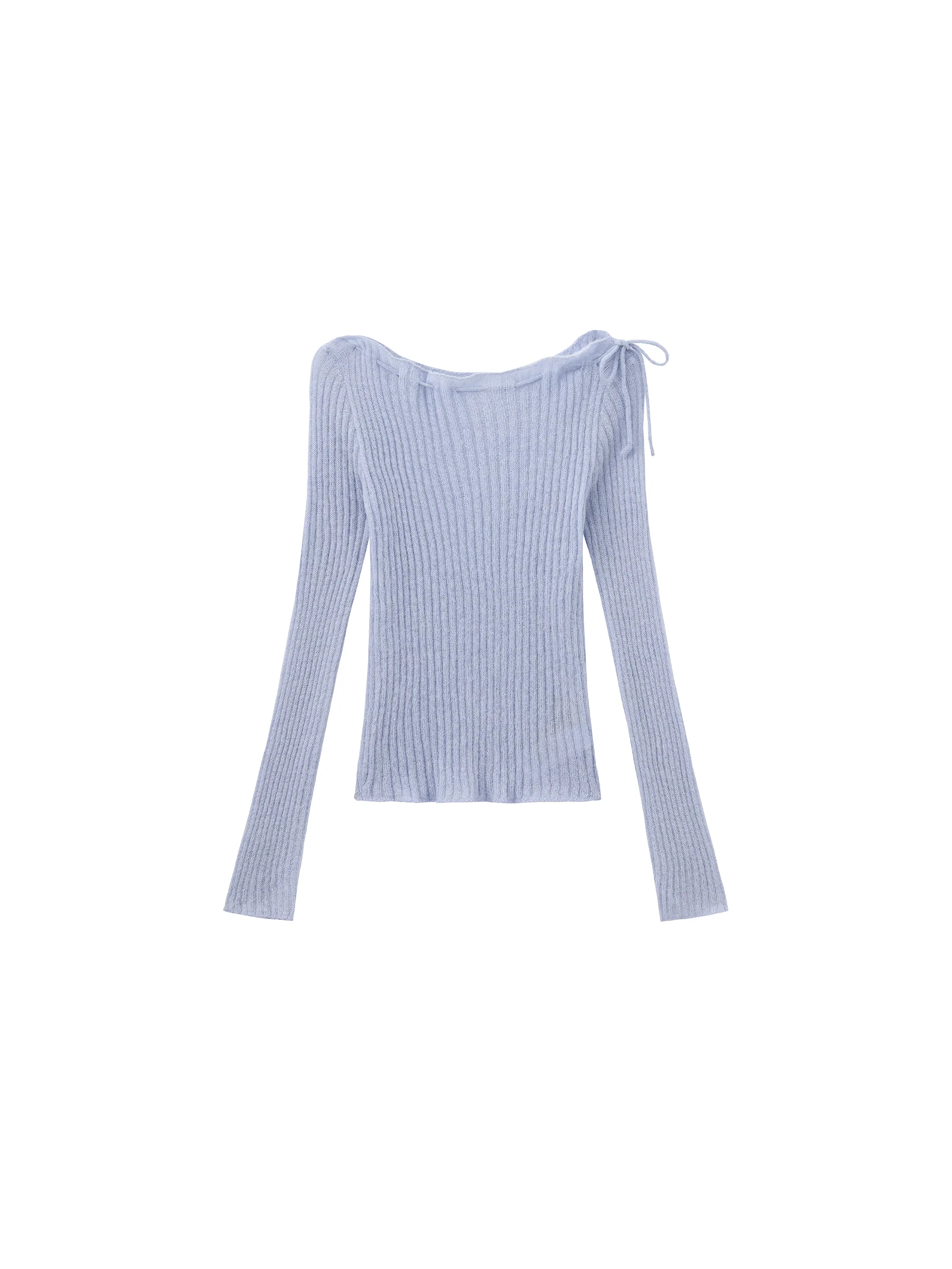 CUBIC Drawstring Rib Knit Top - Image 11