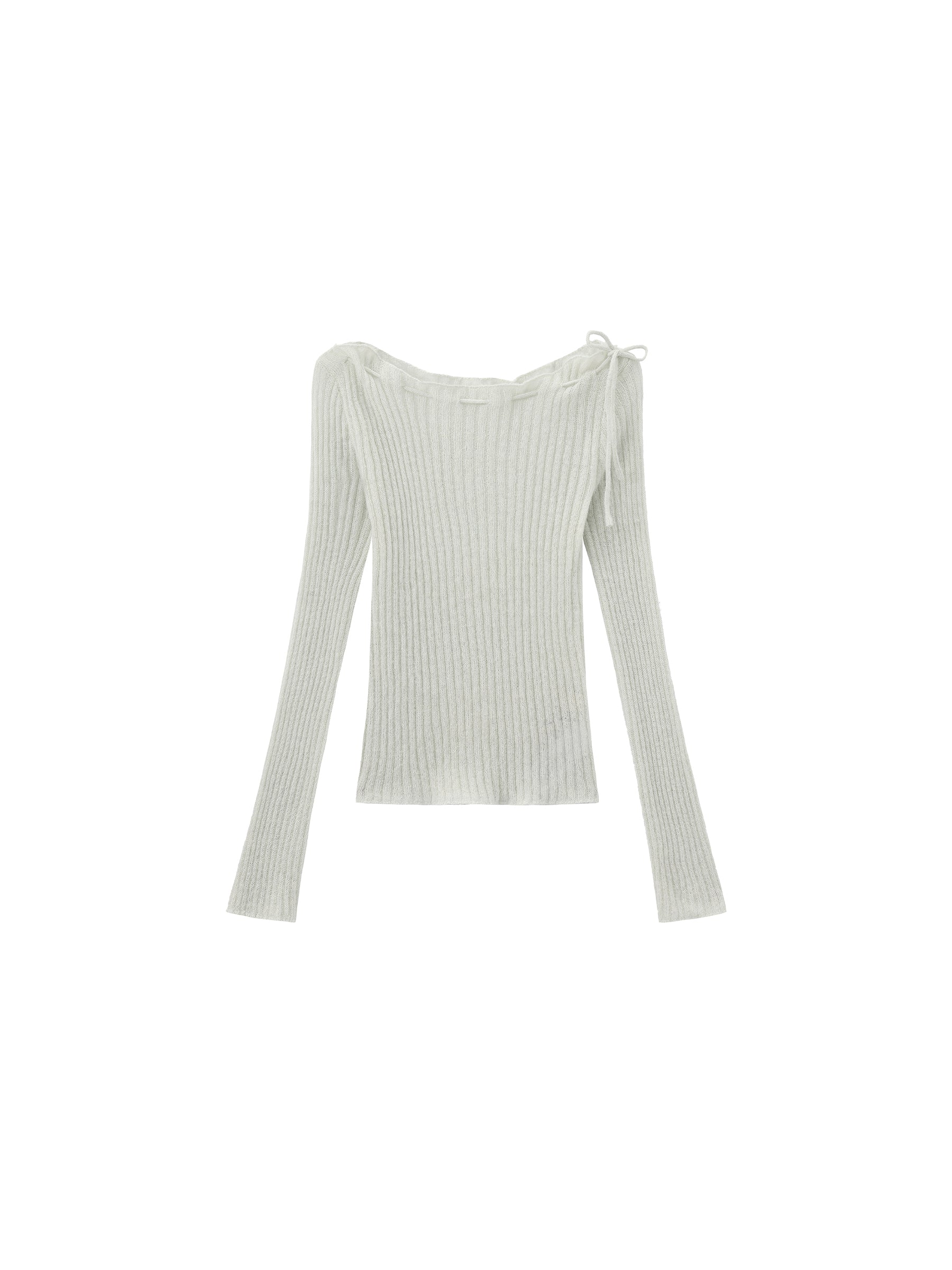 CUBIC Drawstring Rib Knit Top - Image 13