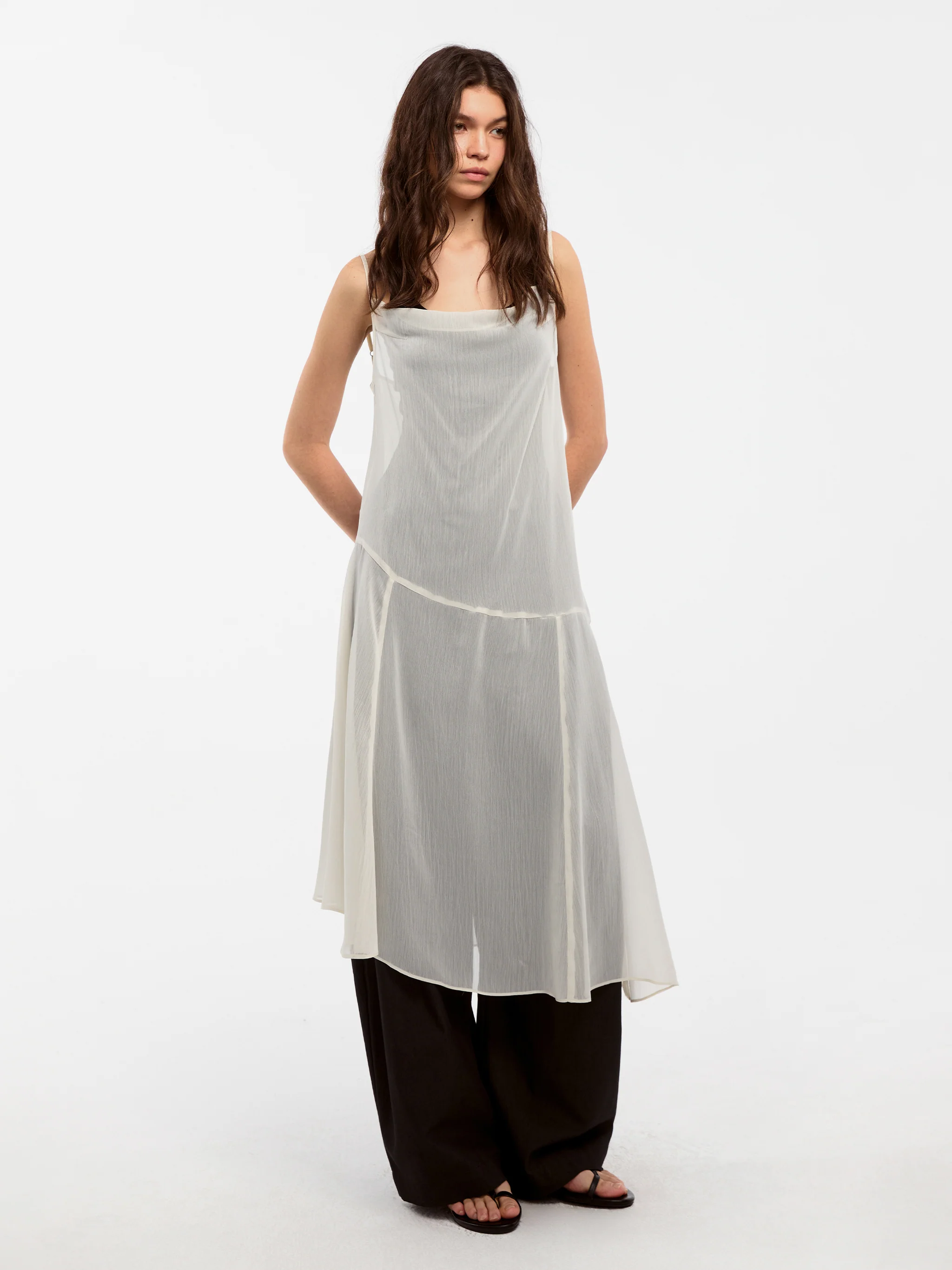 CUBIC Effortless Sheer Slip Maxi Dress - Image 5