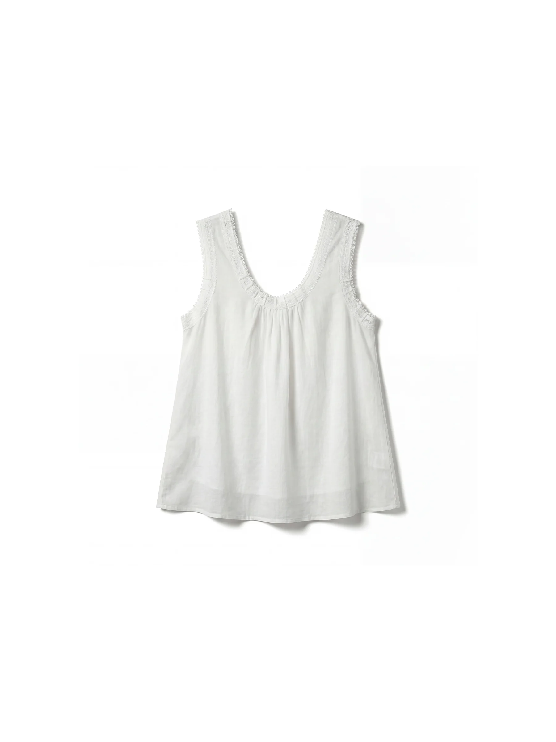 CUBIC Lace Trim Scoop Neck Sleeveless Top - Image 13