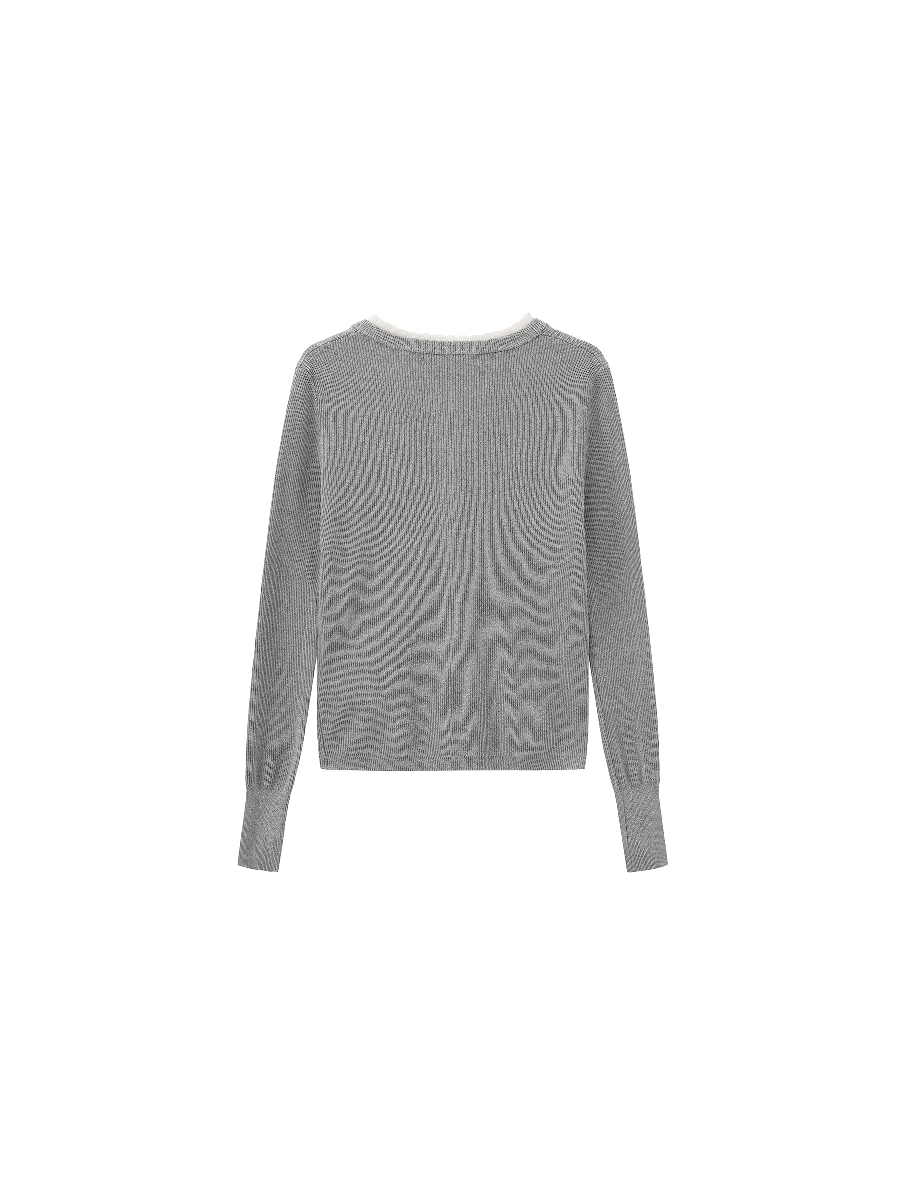 CUBIC Lace-trimmed Linen Knit Cardigan - Image 14