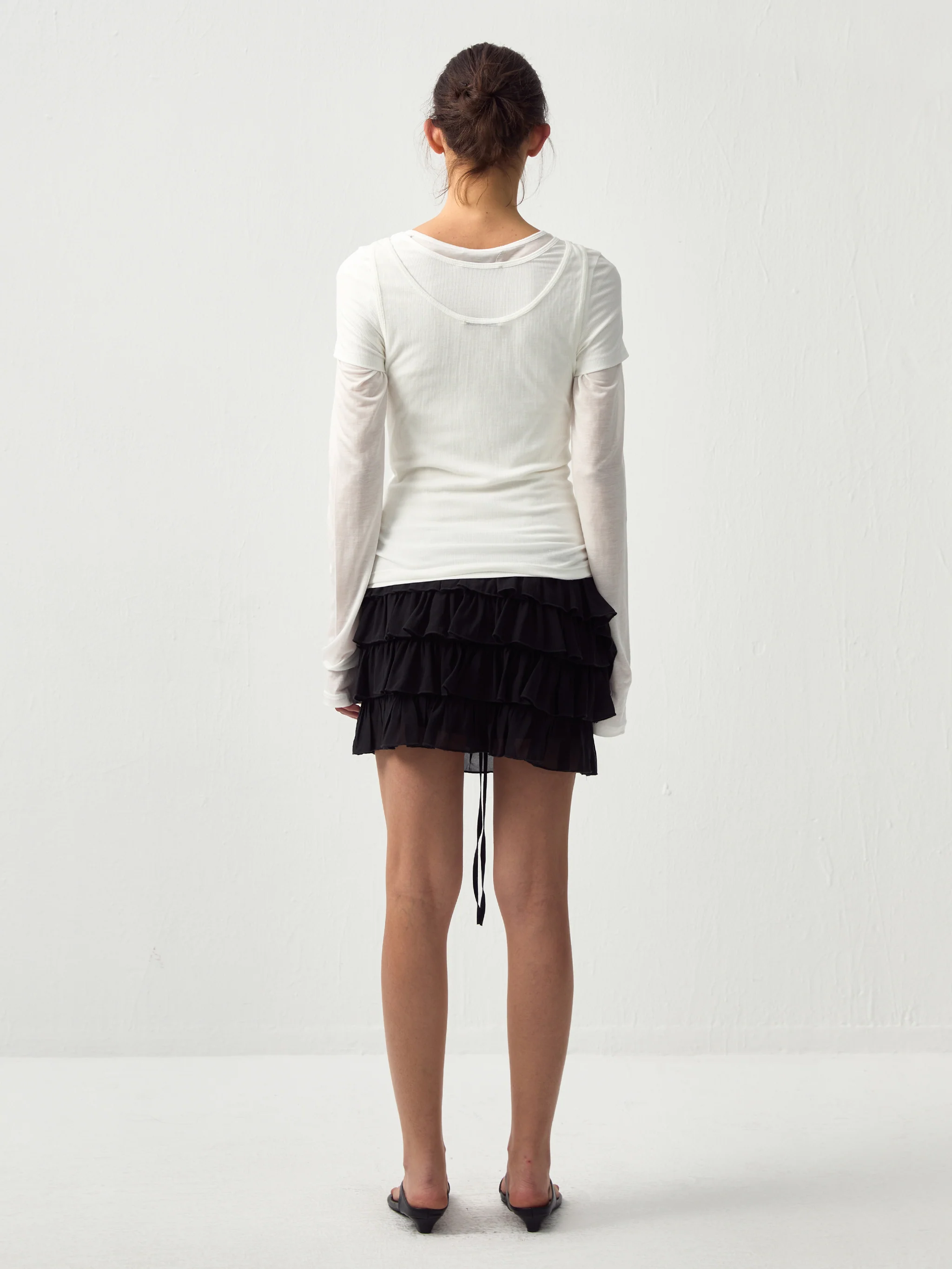 CUBIC Layered Ruffle Tiered Mini Skirt - Image 12