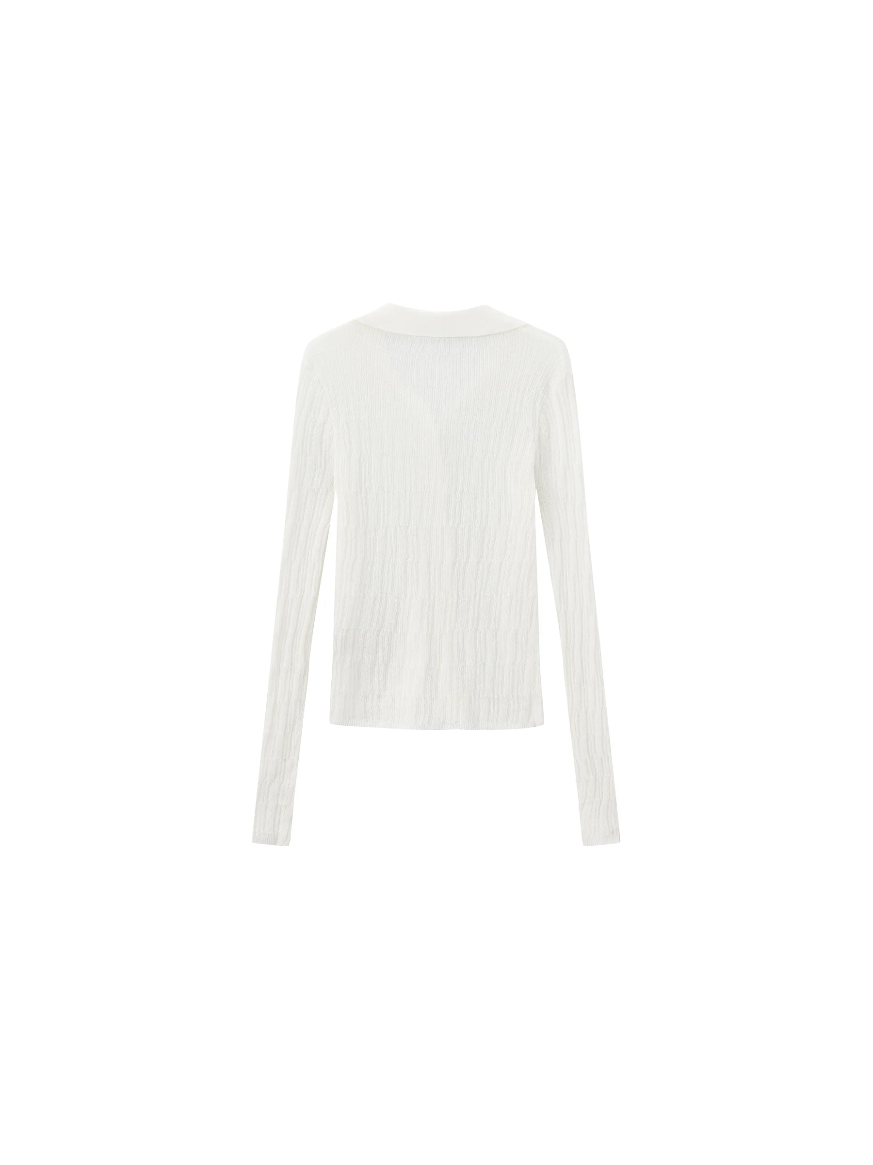 CUBIC Linen Collared Long-Sleeved Knit Sweater - Image 16