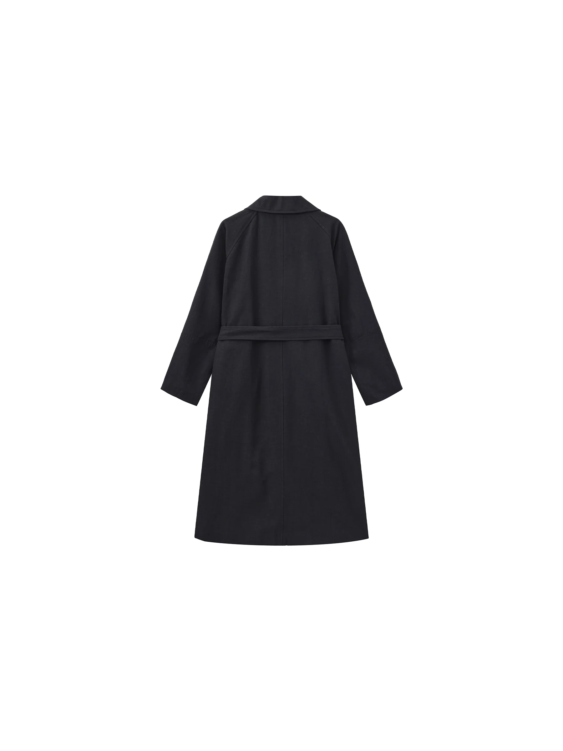 CUBIC Lyocell Classic Long Trench Coat - Image 8