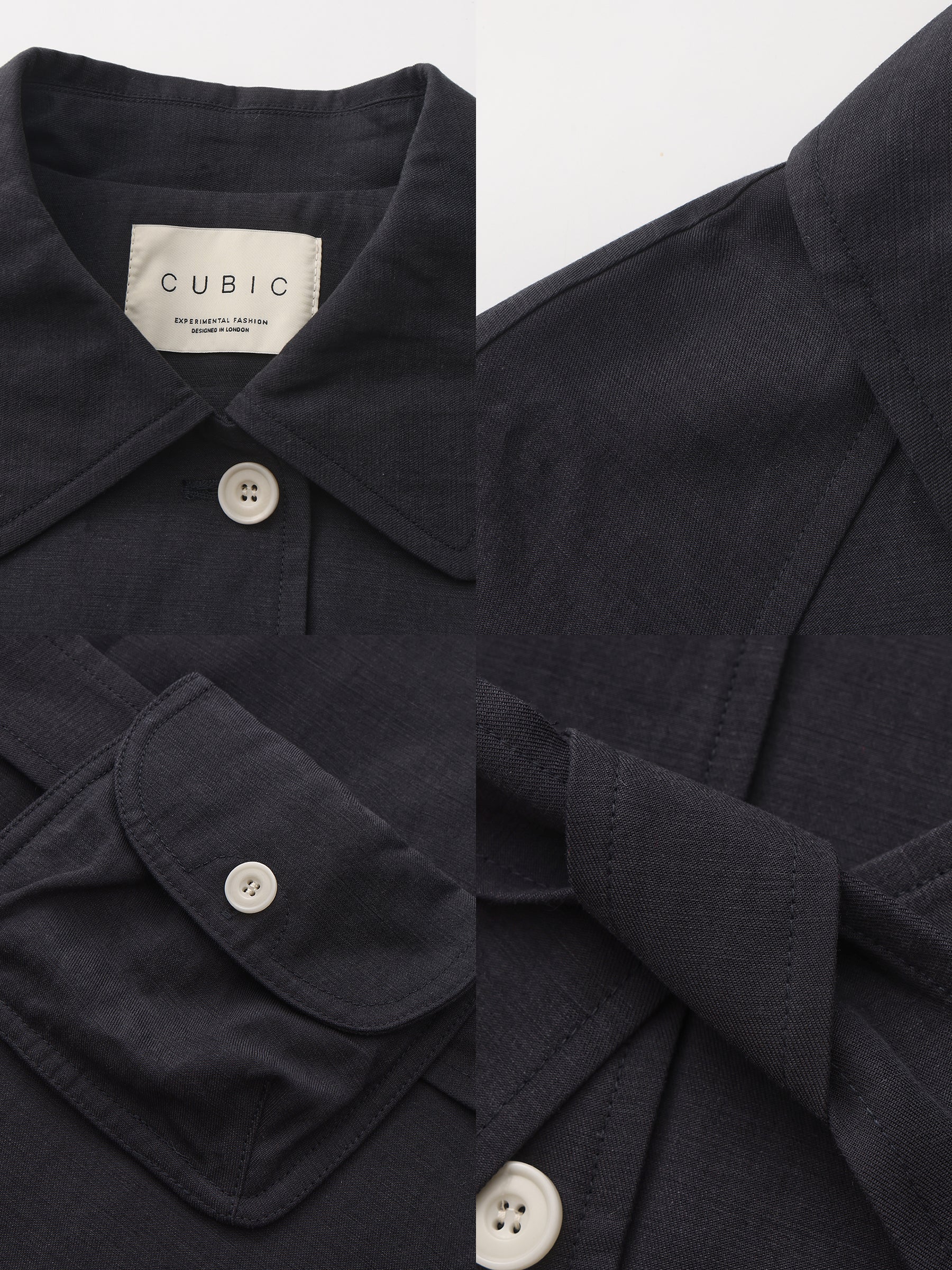 CUBIC Lyocell Classic Long Trench Coat - Image 9