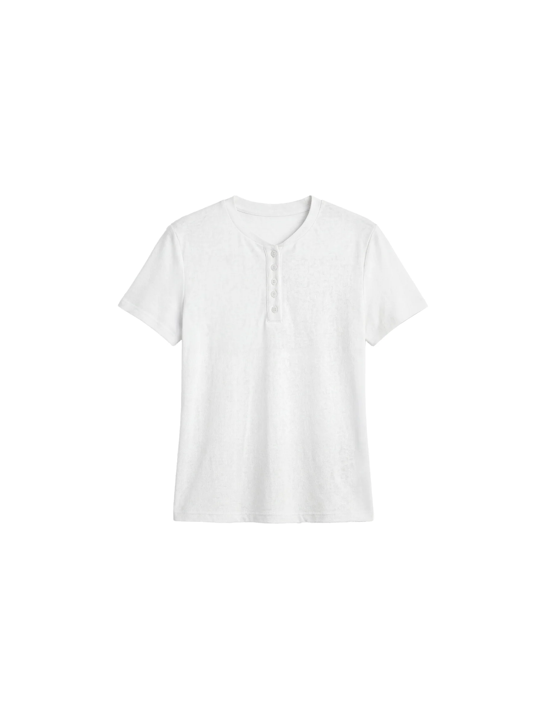 CUBIC Lyocell-Linen Blend Henley Neck Top - Image 13