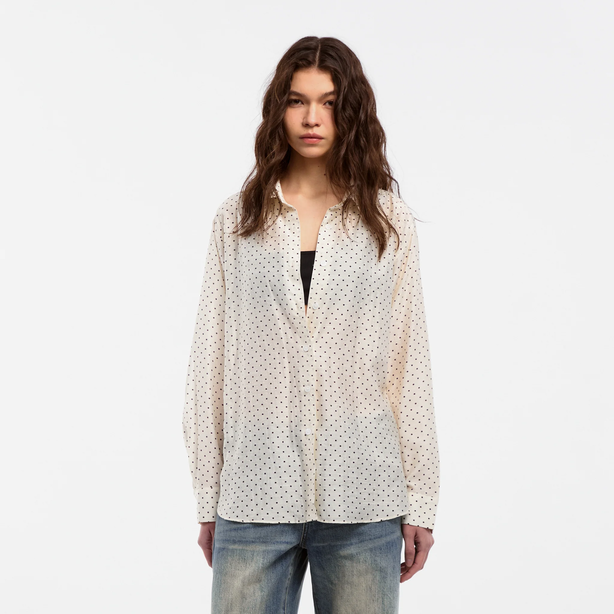 CUBIC Lyocell Polka Dot Shirt - Image 3