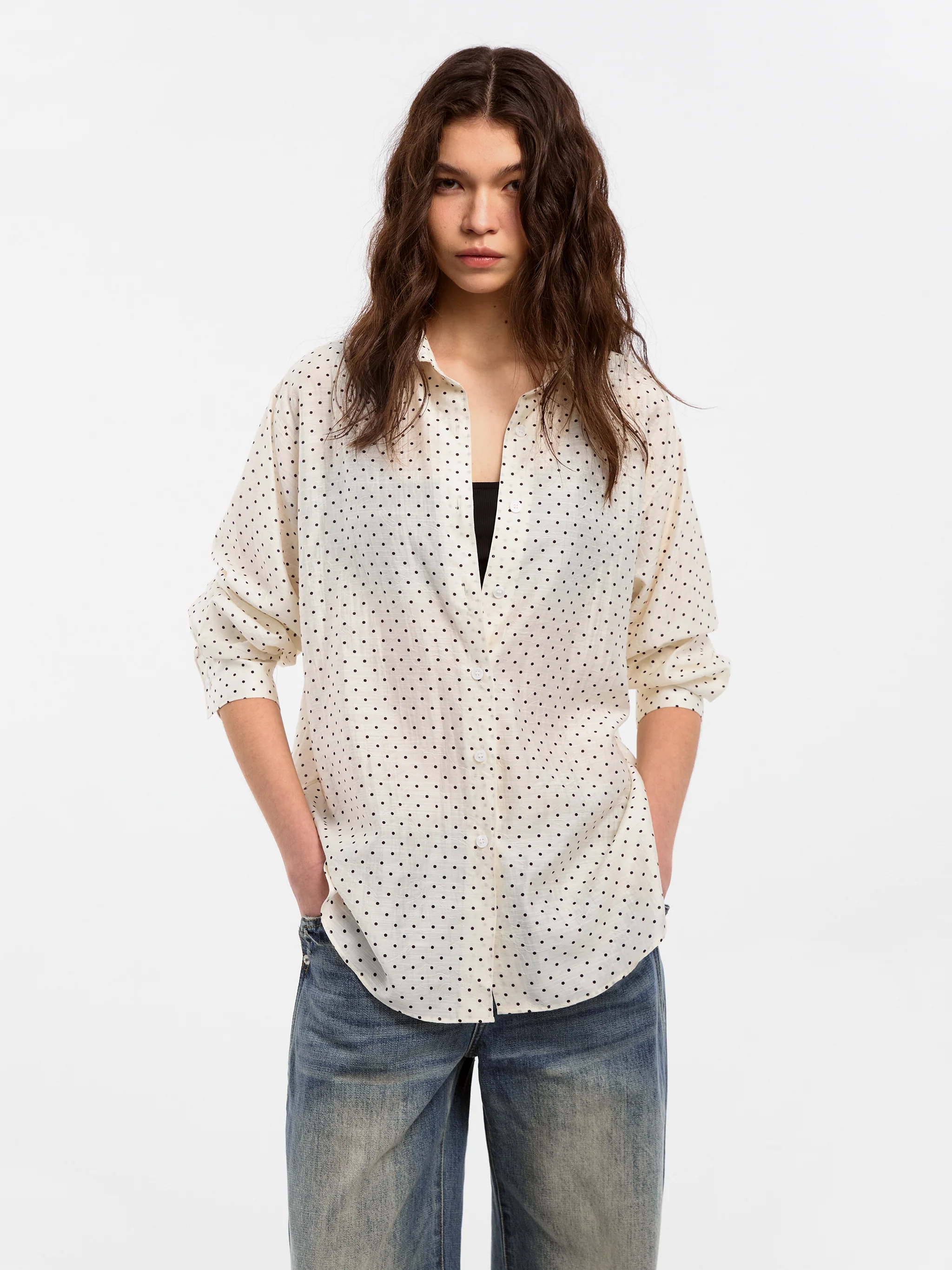 CUBIC Lyocell Polka Dot Shirt - Image 4