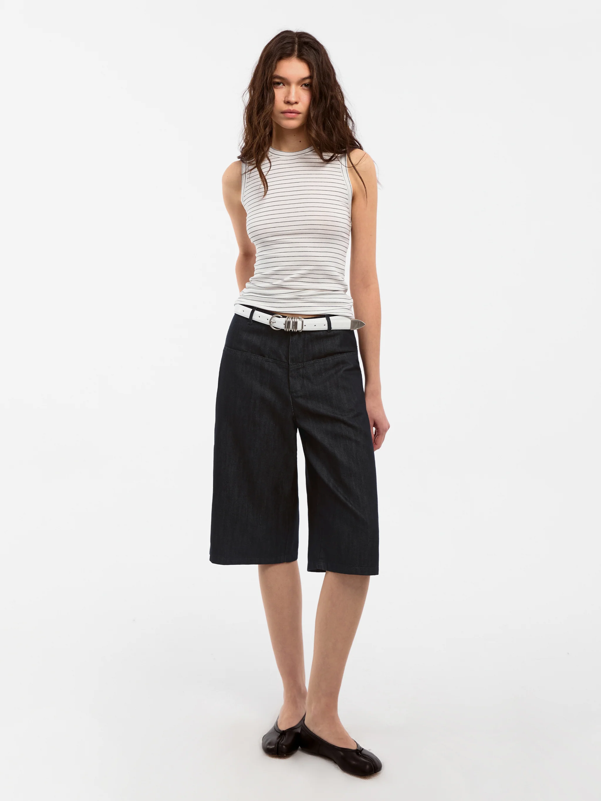 CUBIC Lyocell Striped Linen Vest - Image 5