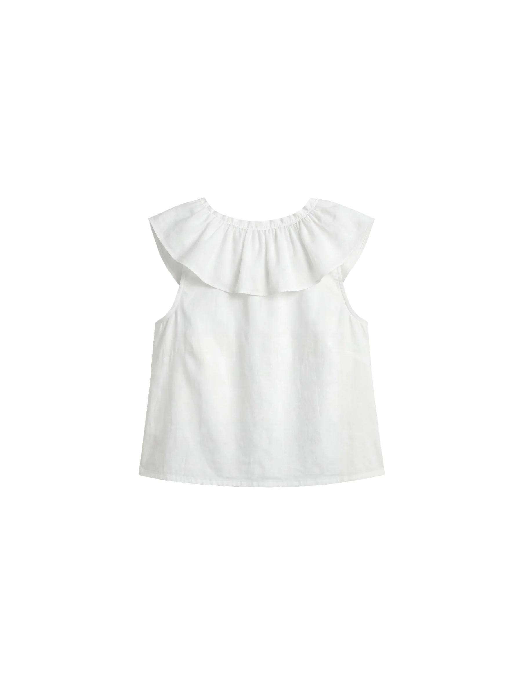 CUBIC Ruffle V-Neck Sleeveless Blouse - Image 14