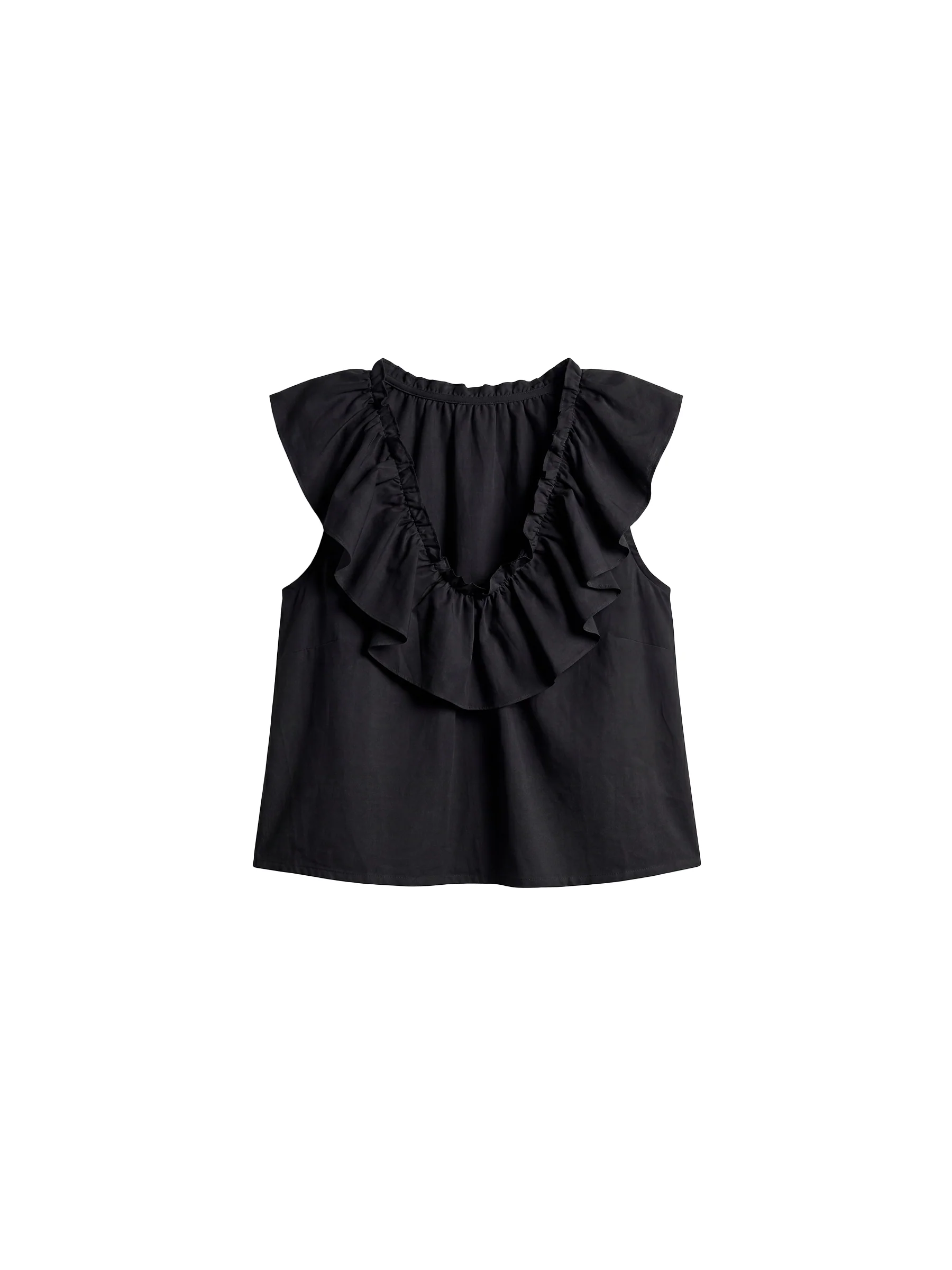 CUBIC Ruffle V-Neck Sleeveless Blouse - Image 15
