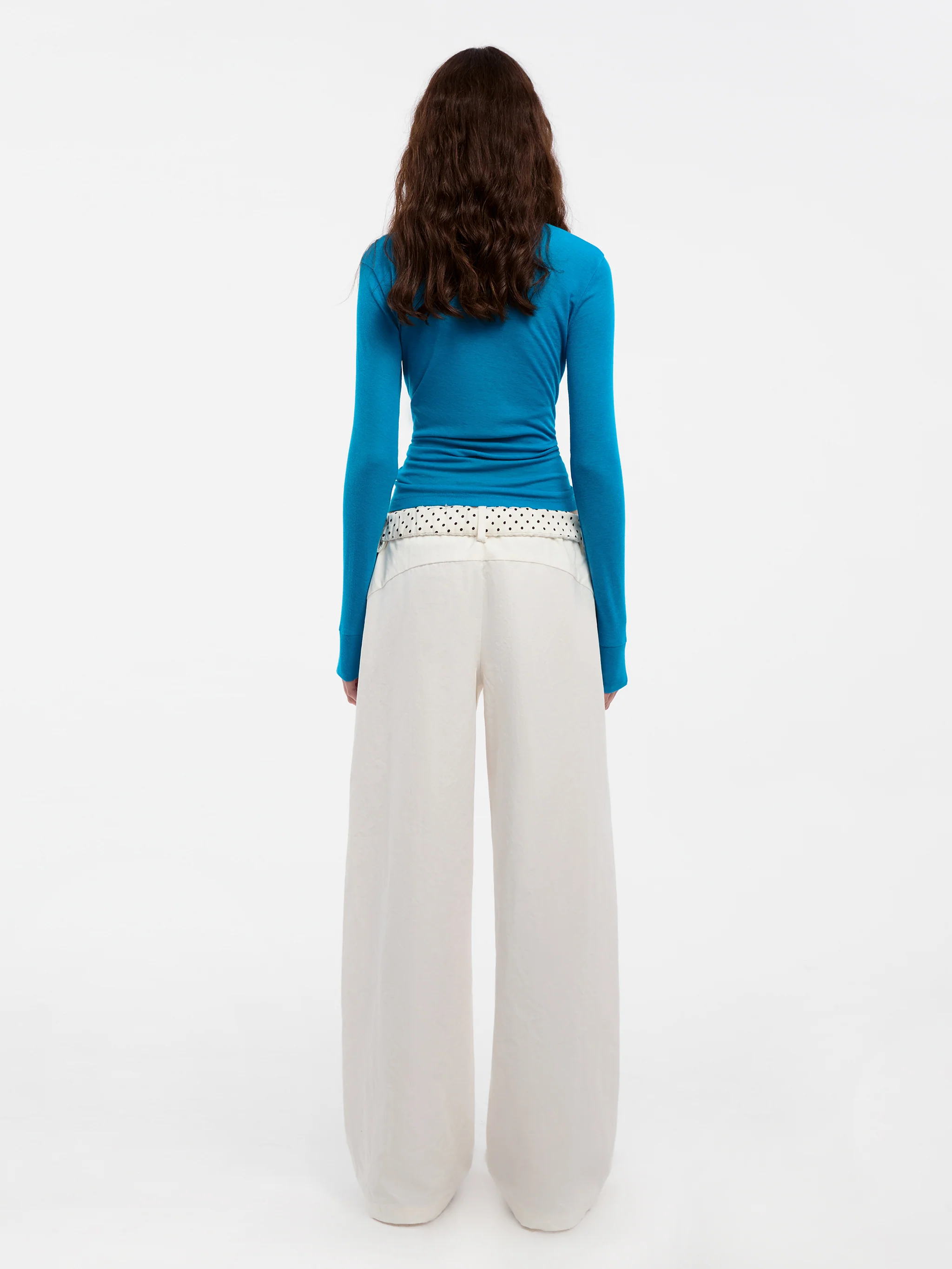 CUBIC Ruffled Waistband Two-Way Casual Pants - Image 6