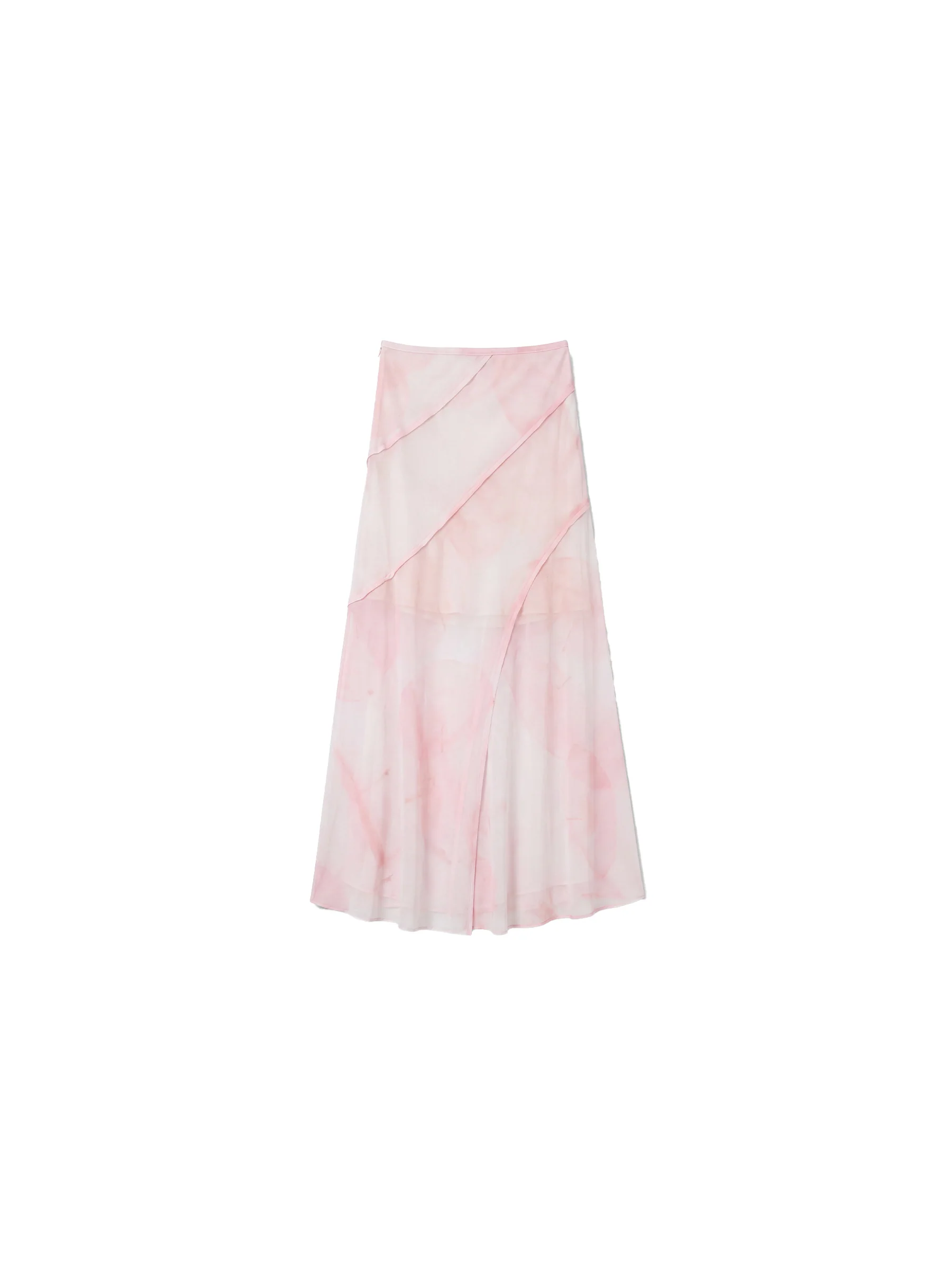 CUBIC Sheer Abstract Print Chiffon Maxi Skirt - Image 14