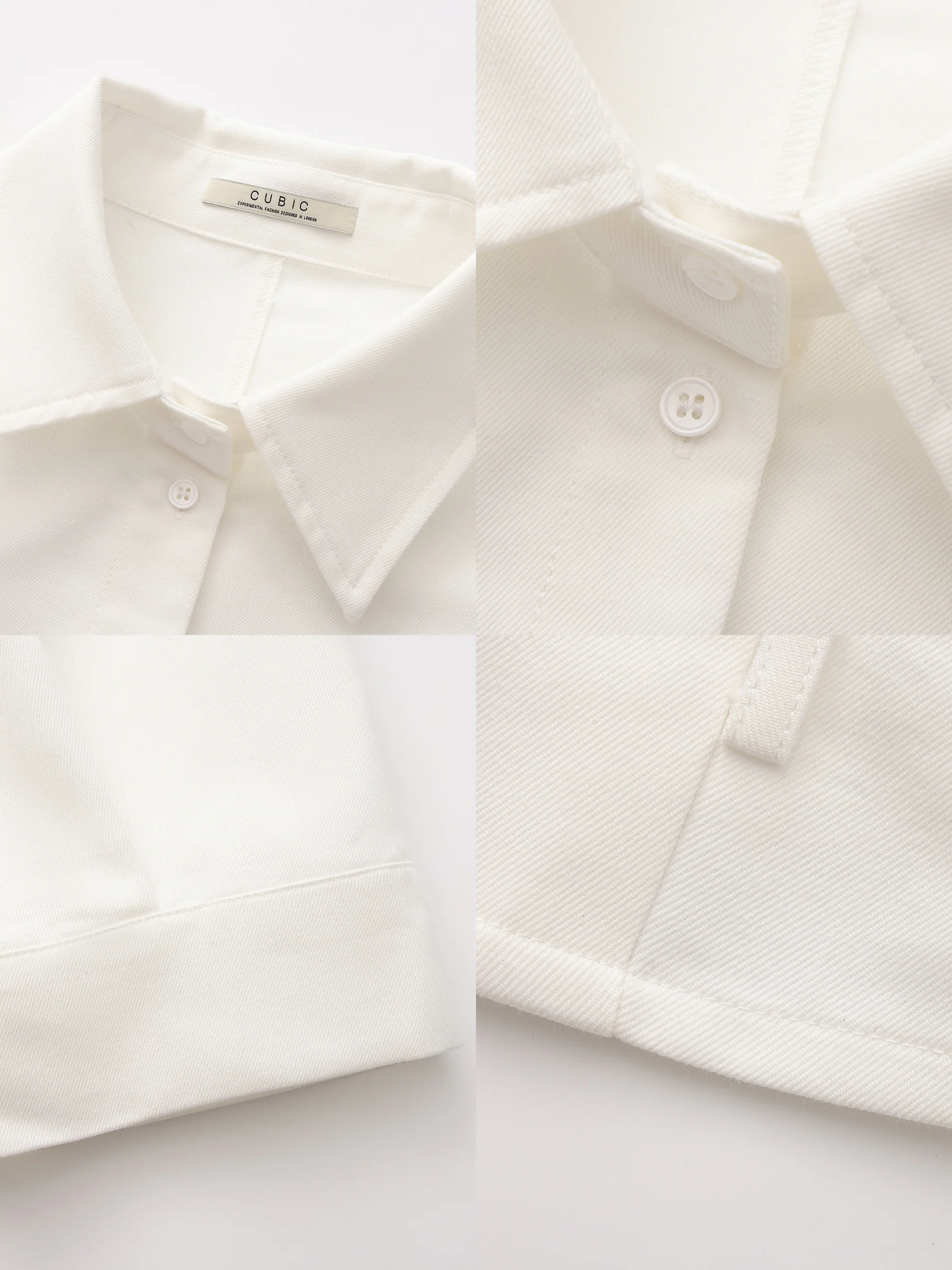 CUBIC Waist-Cinching Cropped Shirt - Image 17
