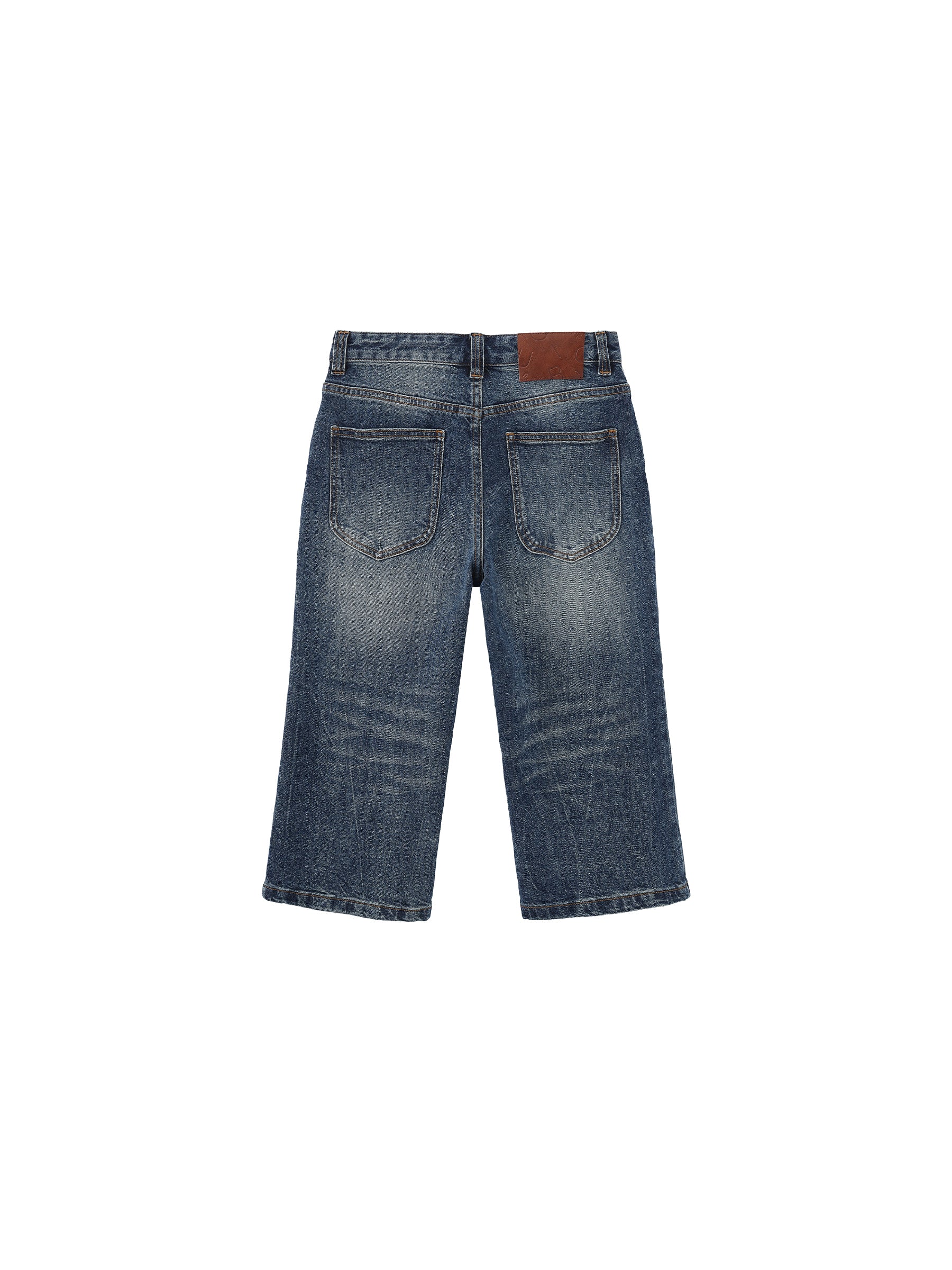 CUBIC Washed Denim Knee-Length Shorts - Image 8