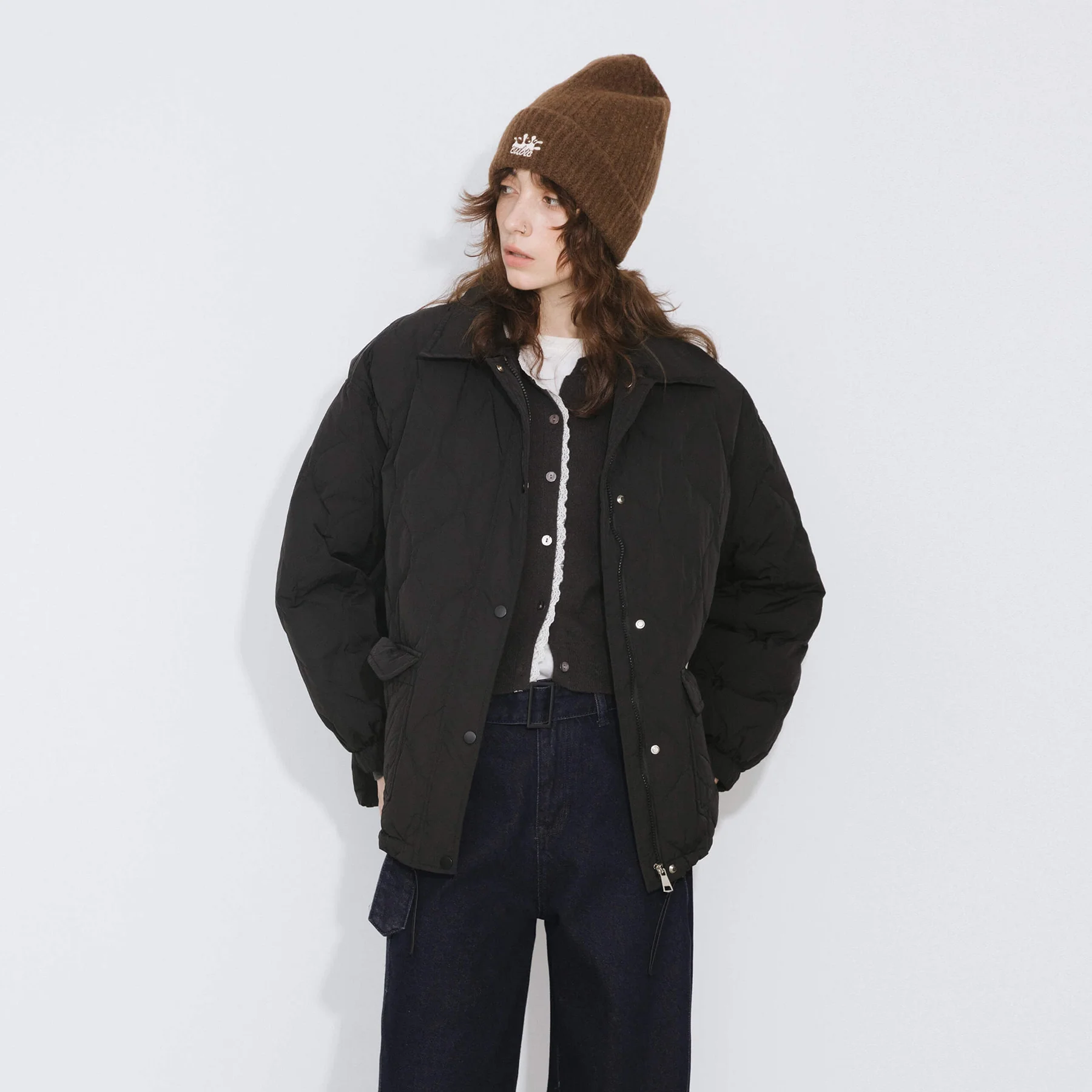 Diamond Padded Short Puffer Jacket - Image 13