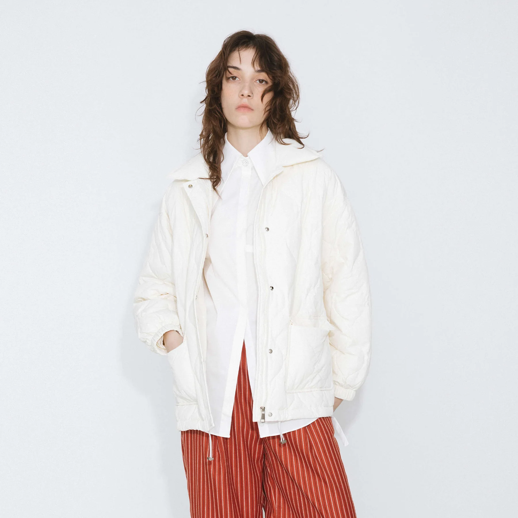 Diamond Padded Short Puffer Jacket - Image 14