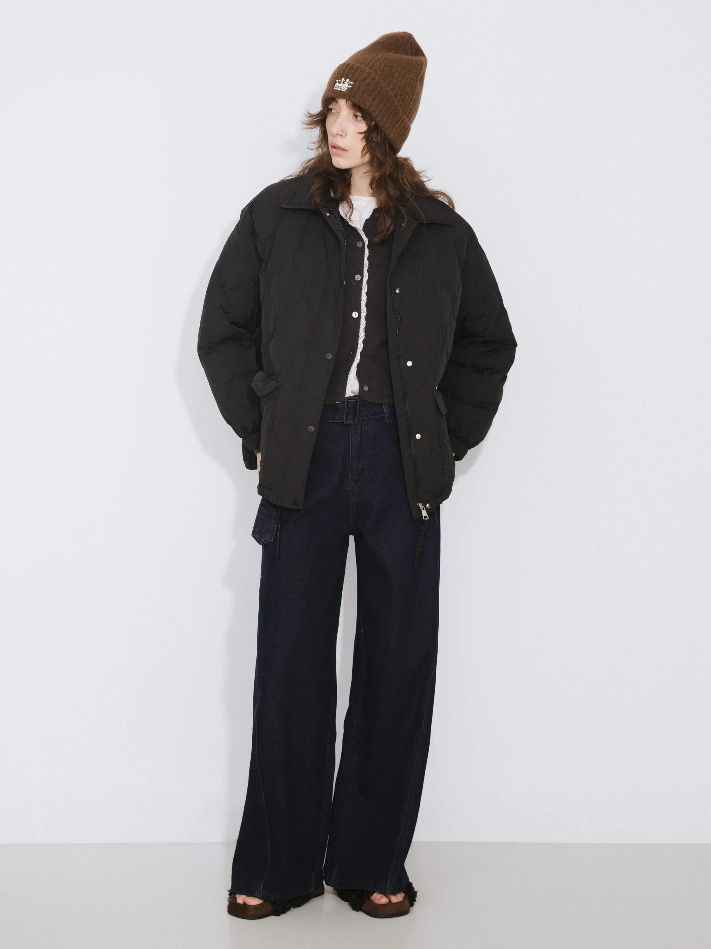Diamond Padded Short Puffer Jacket - Image 3