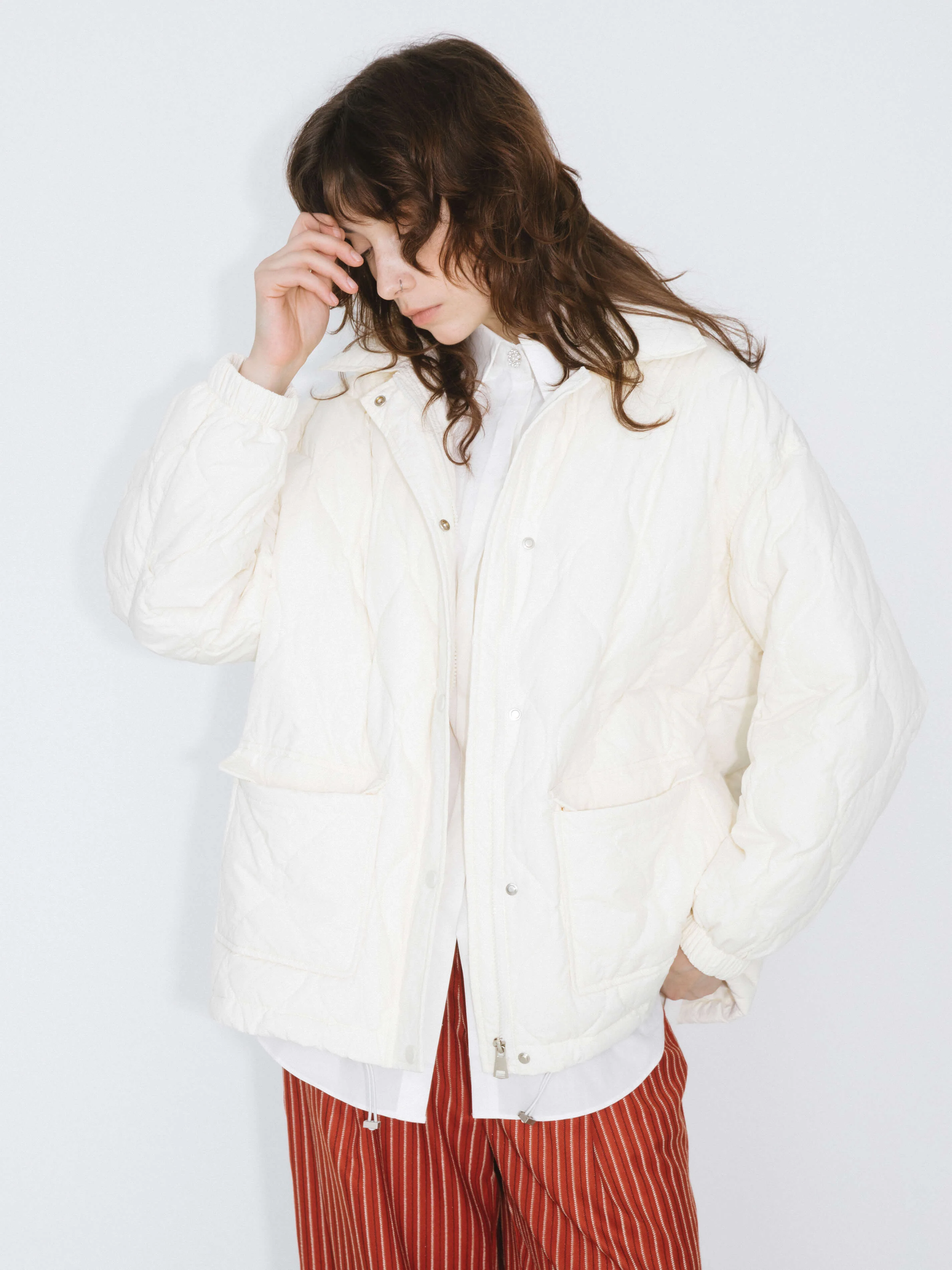 Diamond Padded Short Puffer Jacket - Image 8