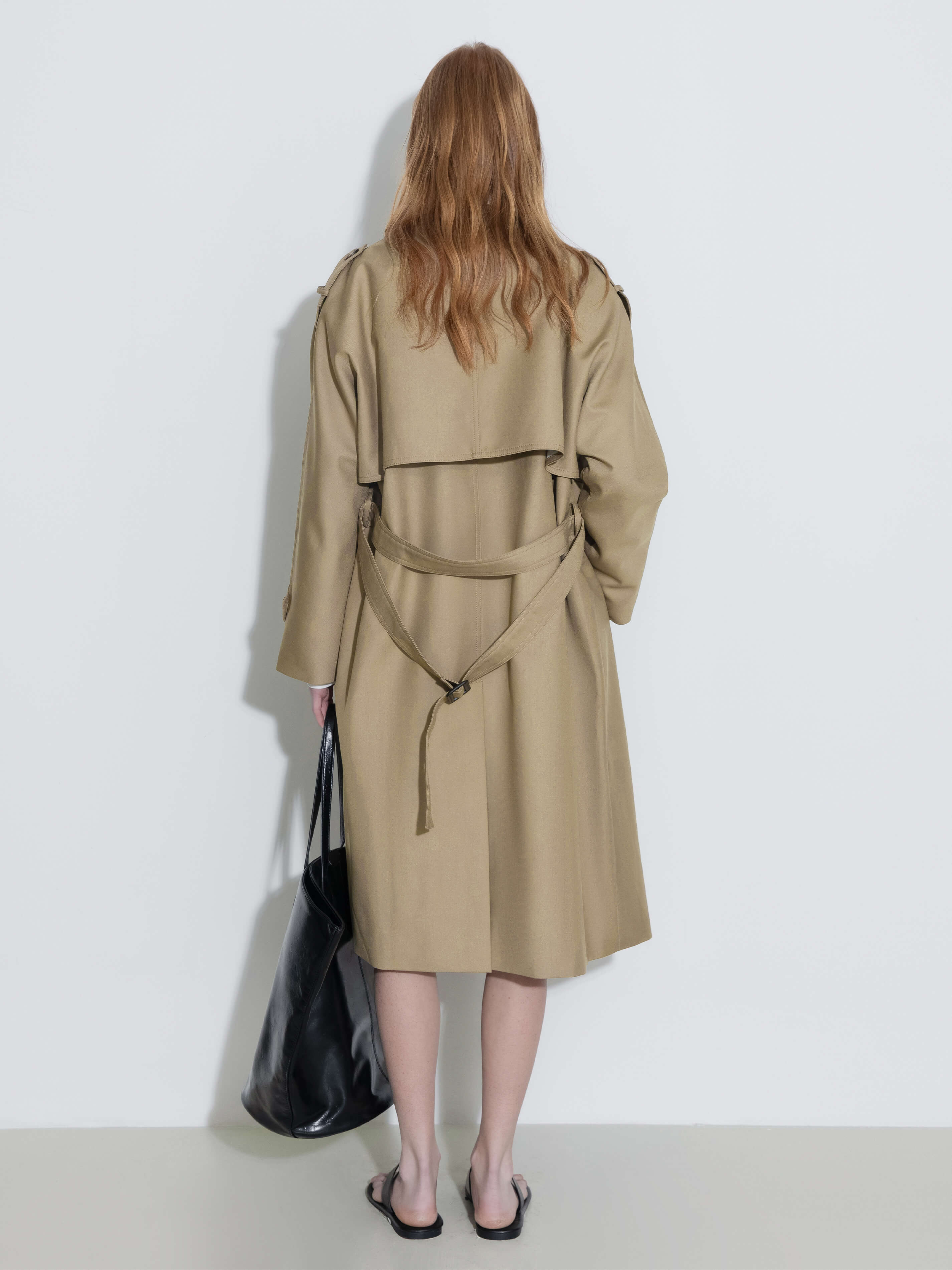Double Breasted Trench Coat with Belt - Image 7